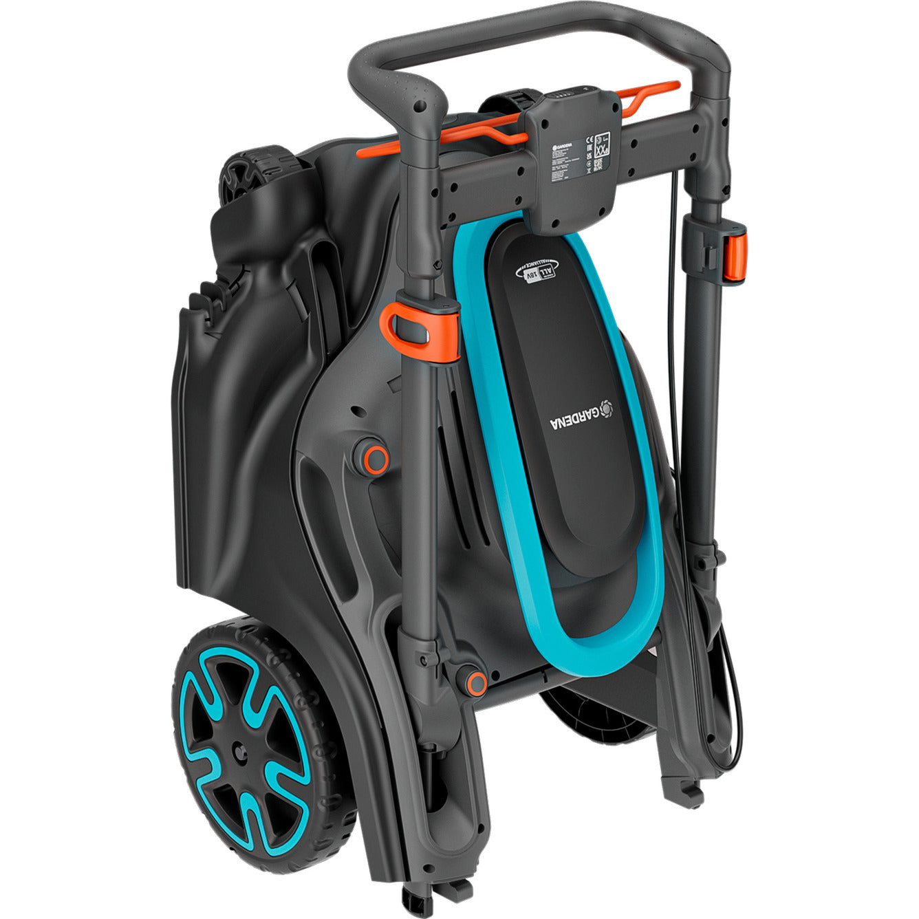 GARDENA grasmaaier powermax duo 46 36v (zwart grijs, accu en lader niet inbegrepen)