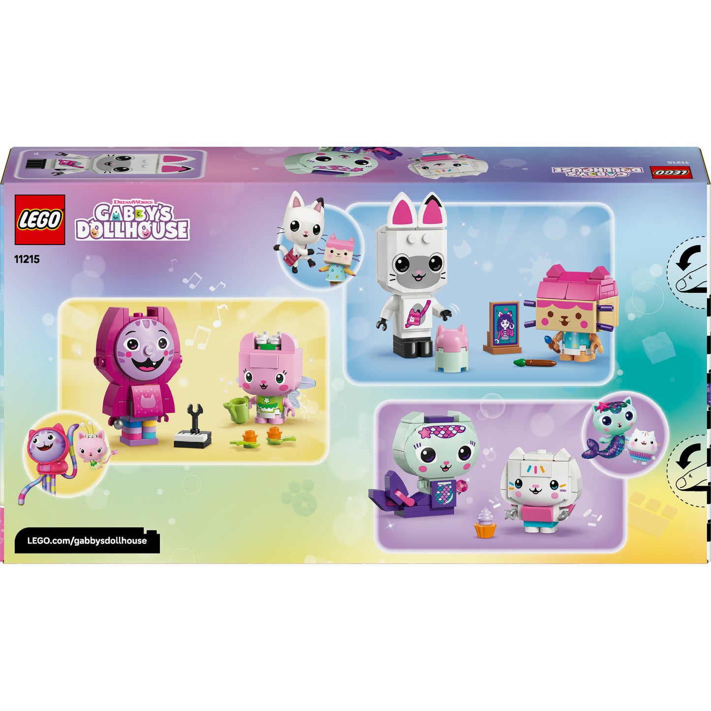 LEGO gabby's poppenhuis - gabby’s bouwbare kattenvriendjes constructiespeelgoed (11215)