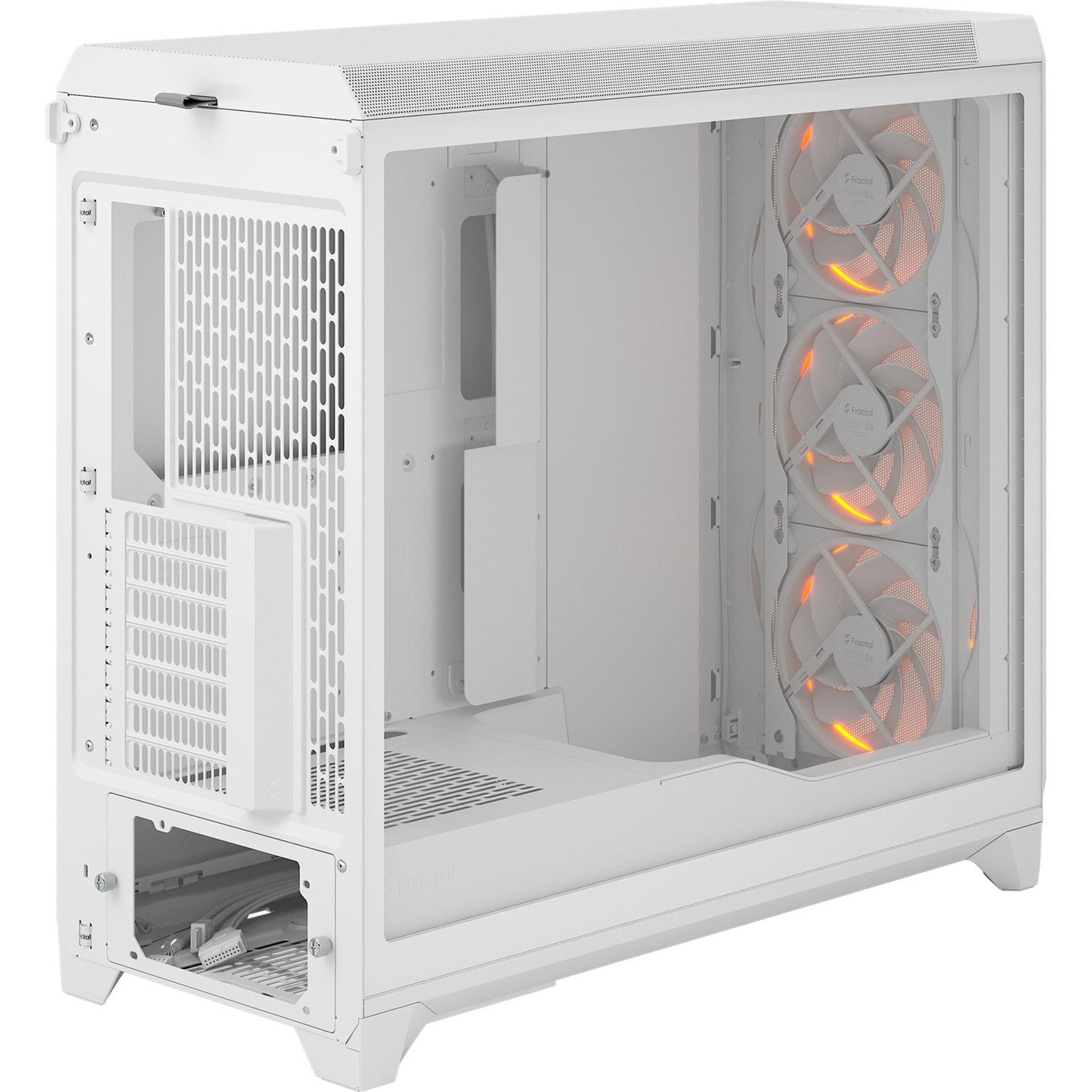 Fractal Design meshify 3 xl rgb big tower behuizing (wit | 2x usb-a | 1x usb-c | rgb | tempered glass)