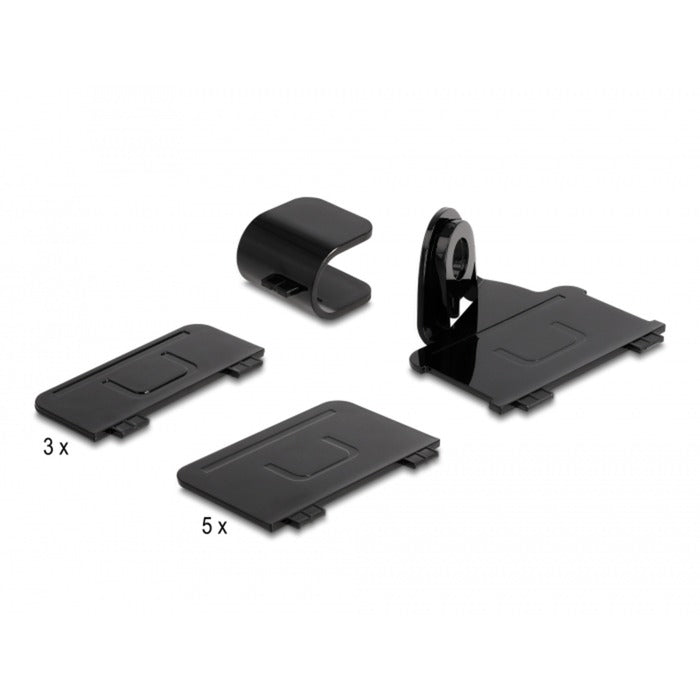 DeLOCK usb charging station met 3 x usb type-c pd + 3 x usb type-a (112 w) (grijs zwart)
