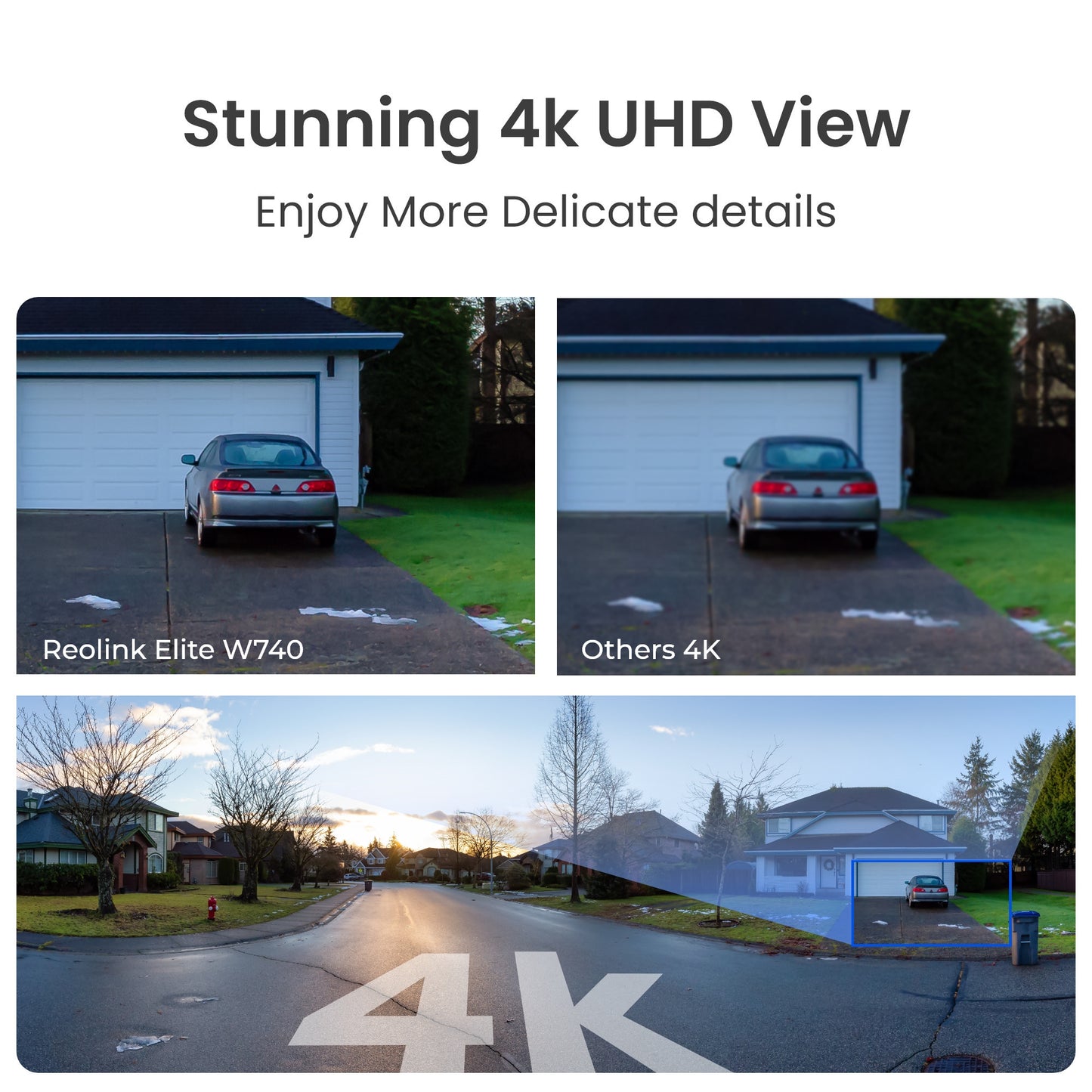 Reolink Elite W740 beveiligingscamera (Wit, 4K, 8MP, WiFi 6)