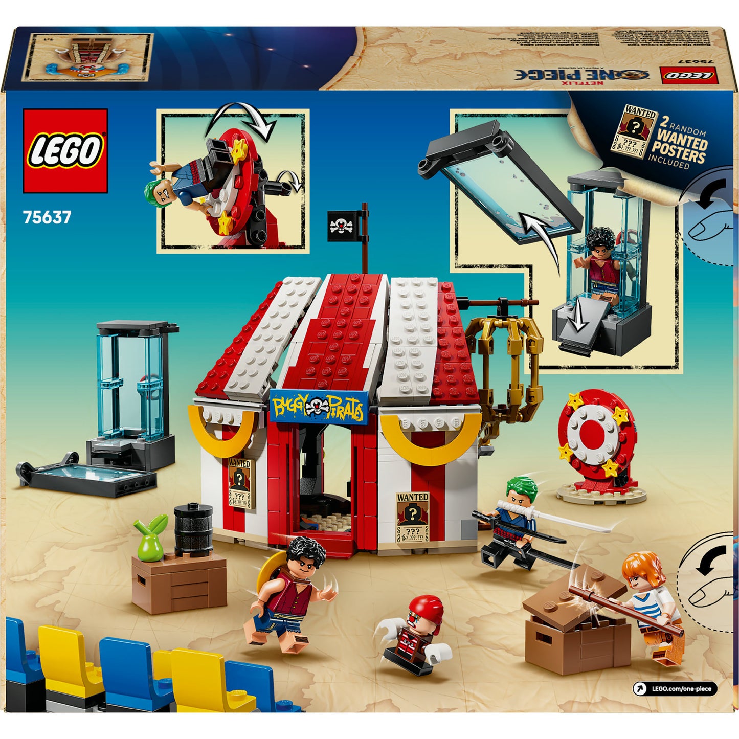 LEGO one piece 75637 circustent van buggy de clown