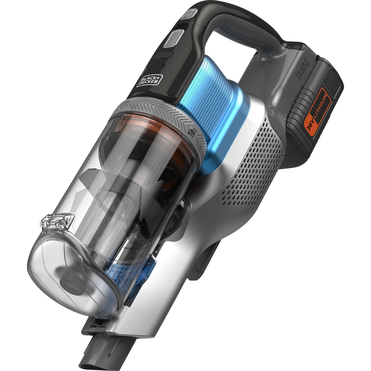 BLACK+DECKER 36v 4-in-1 steelstofzuiger (lichtblauw grijs)