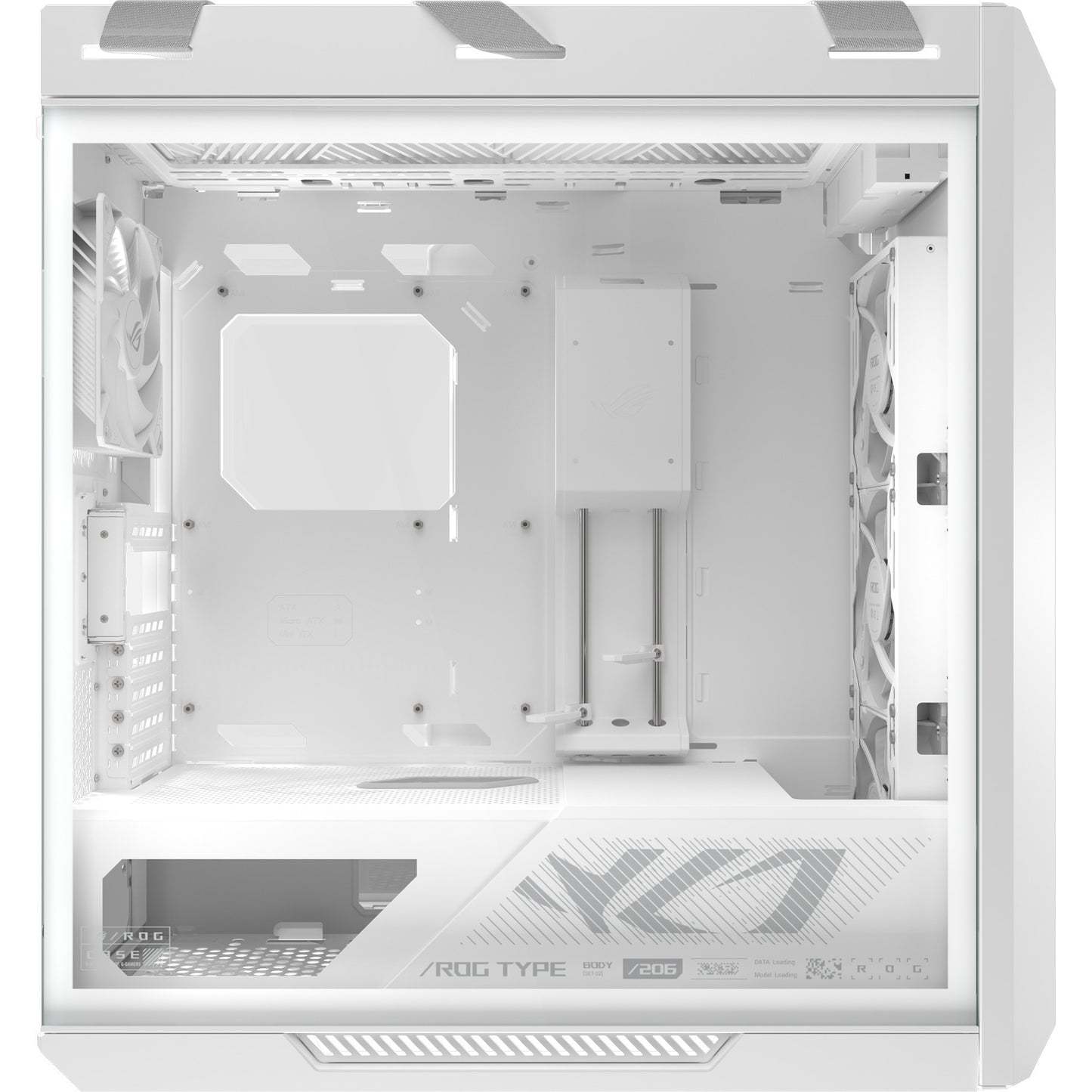 ASUS rog strix helios ii gx601s midi tower behuizing (wit | 4x usb-a | 2x usb-c | rgb | tempered glass)