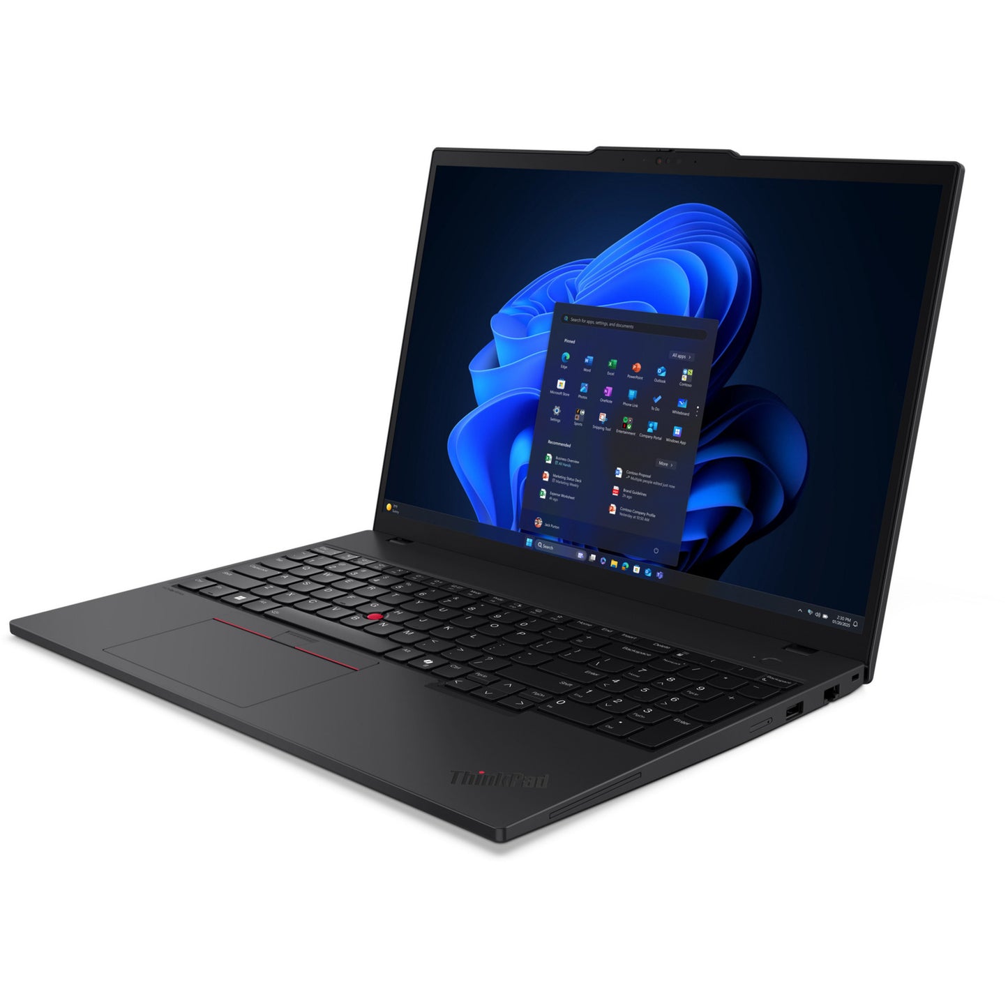 Lenovo thinkpad t16 gen 4 (21qe005bmh) 16 laptop (zwart | core ultra 5 225u | intel graphics | 16 gb | 512 gb ssd)