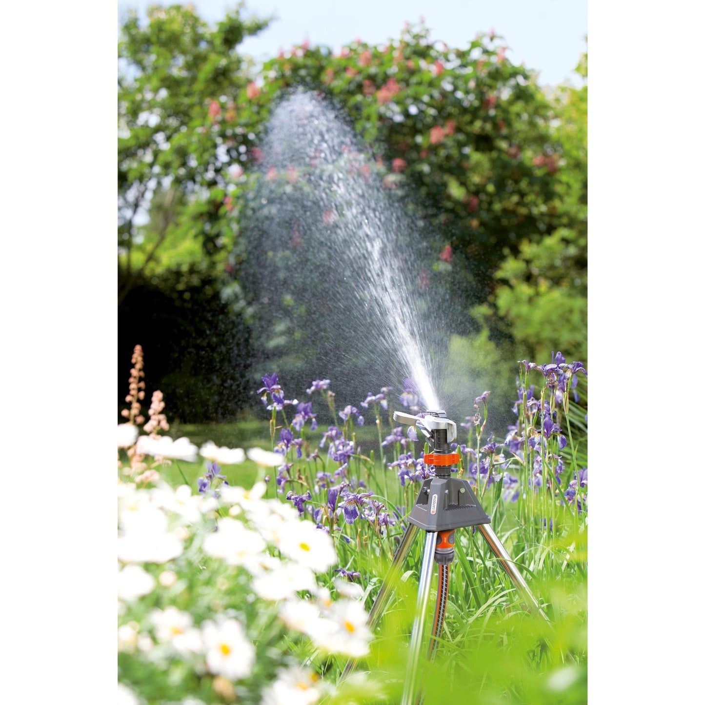 GARDENA premium pulserende hoogtesproeier (zilver zwart, 8138-20)