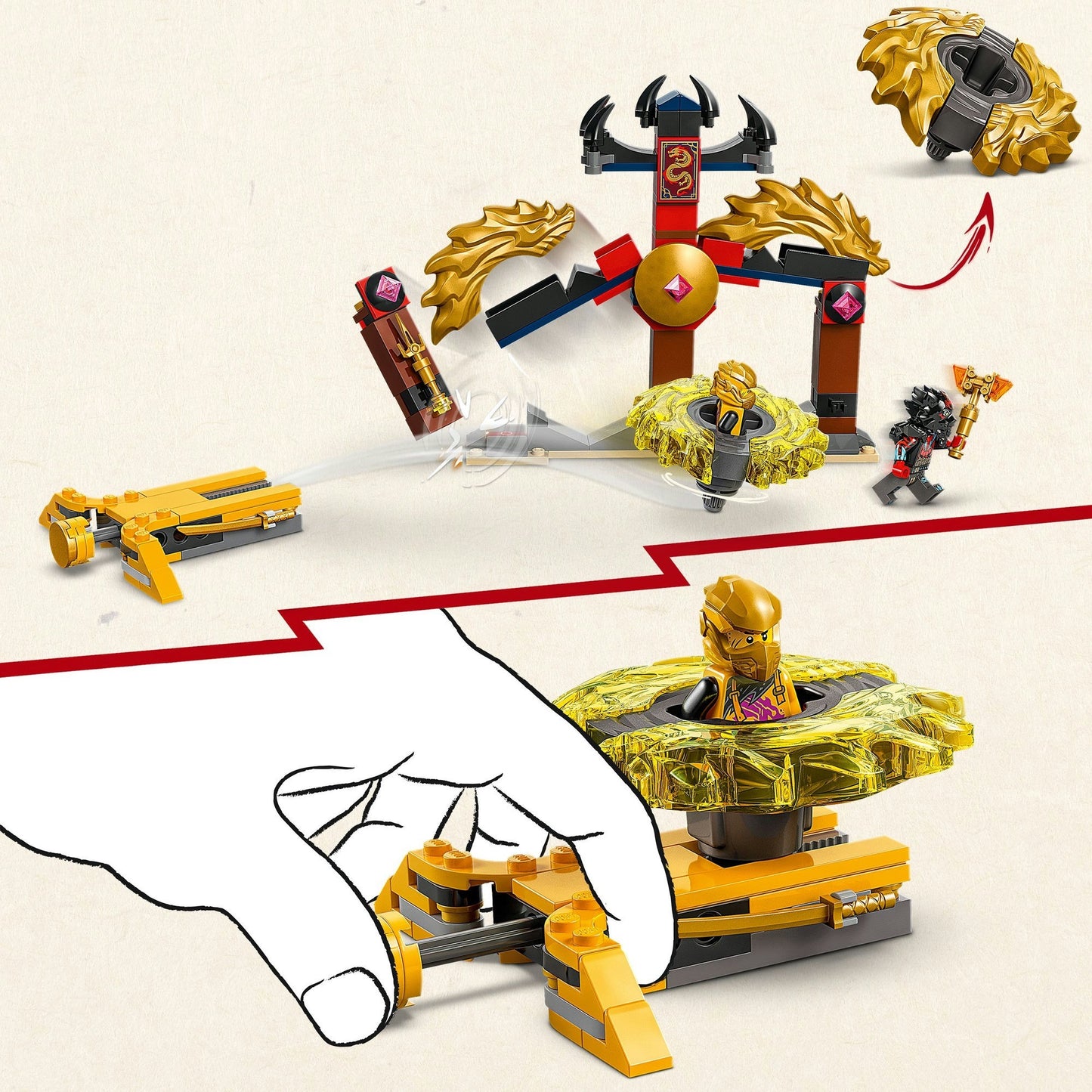 LEGO ninjago 71826 spinjitzu drakenstrijdpakket