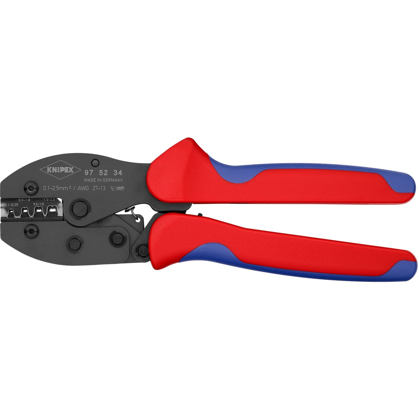 KNIPEX preciforce krimptang 975234 (rood blauw)