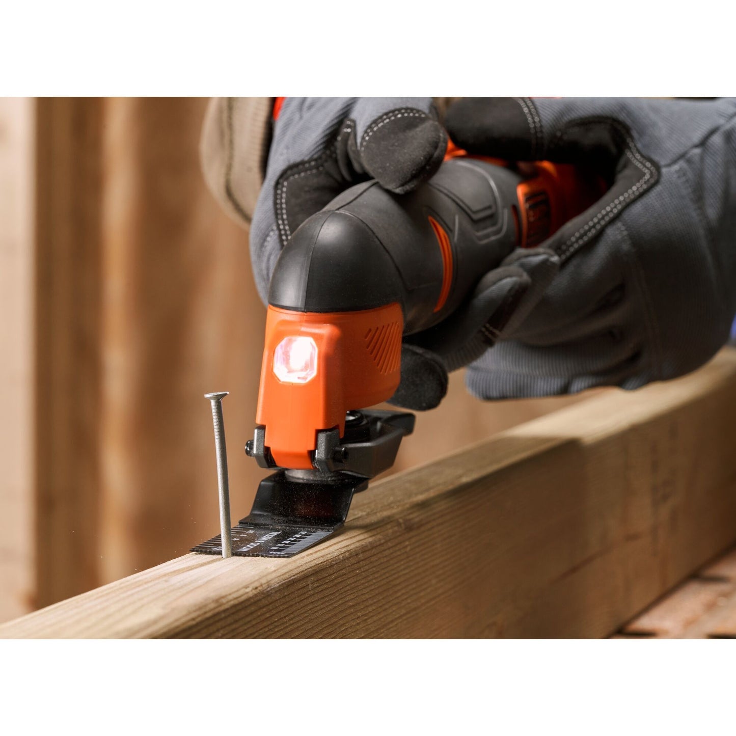 BLACK+DECKER bdcos18n-xj 18v oscillerende multitool multifunctioneel gereedschap (oranje zwart, accu en oplader niet inbegrepen)