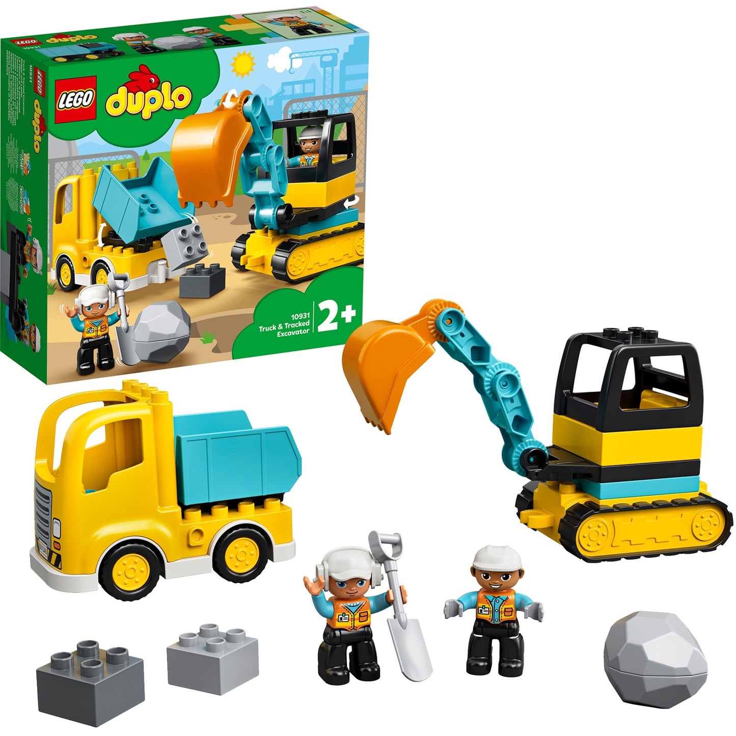 LEGO duplo - truck graafmachine met rupsbanden constructiespeelgoed (10931)