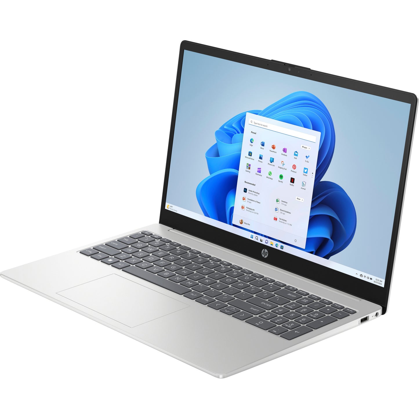 HP 15-fd0048nd (bn6l5ea) 15.6 laptop (zilver | i5-1334u | iris xe graphics | 8 gb | 512 gb ssd)