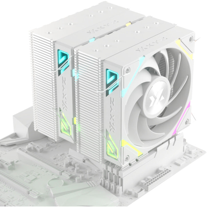 XYZ PC Gear Thermax 6 Duo RGB CPU-koeler (Wit, ARGB, PWM)