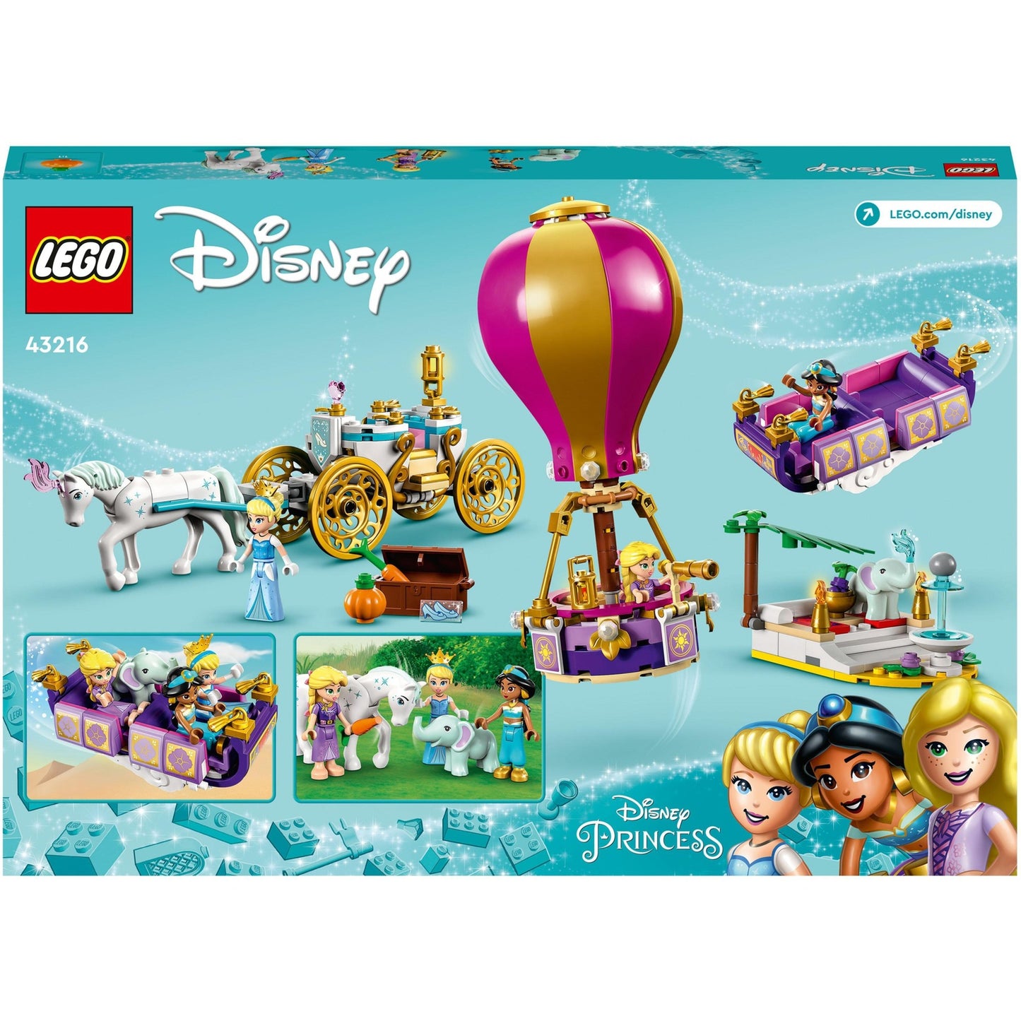LEGO disney princess - betoverende reis van prinses constructiespeelgoed (43216)