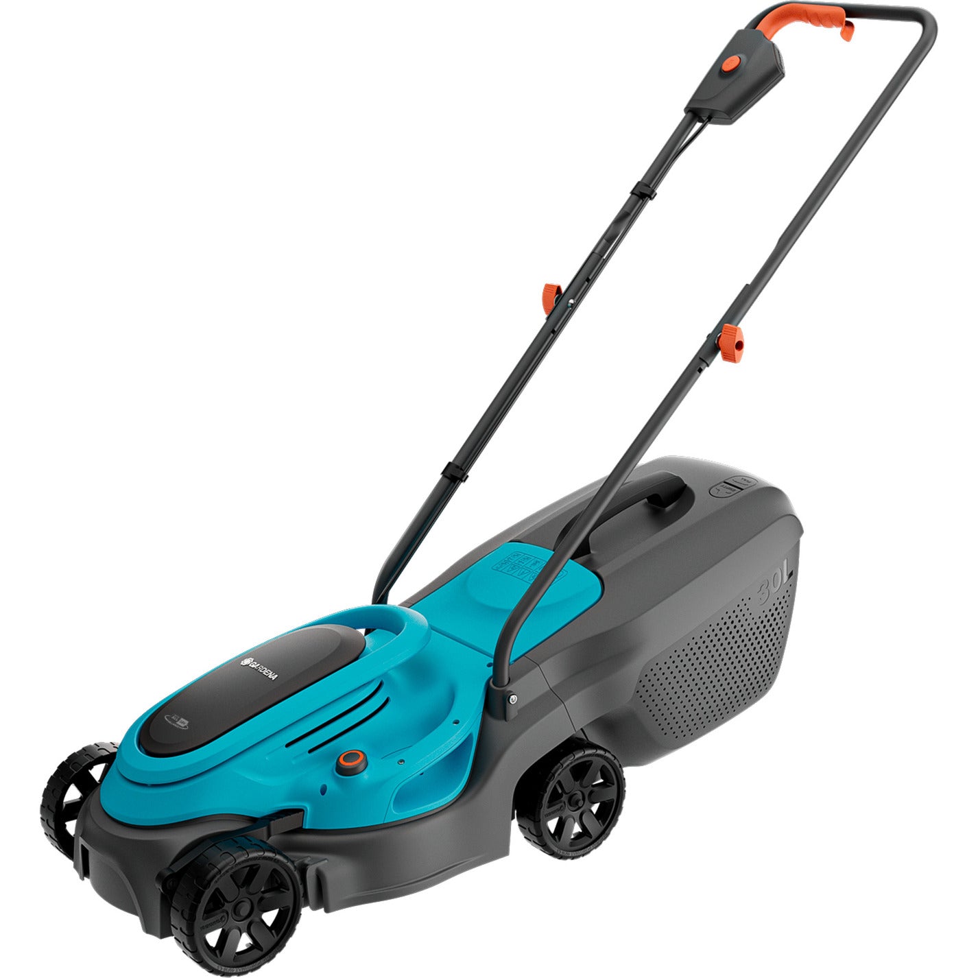 GARDENA grasmaaier easymax 32 18v (turquoise grijs, accu en lader niet inbegrepen)