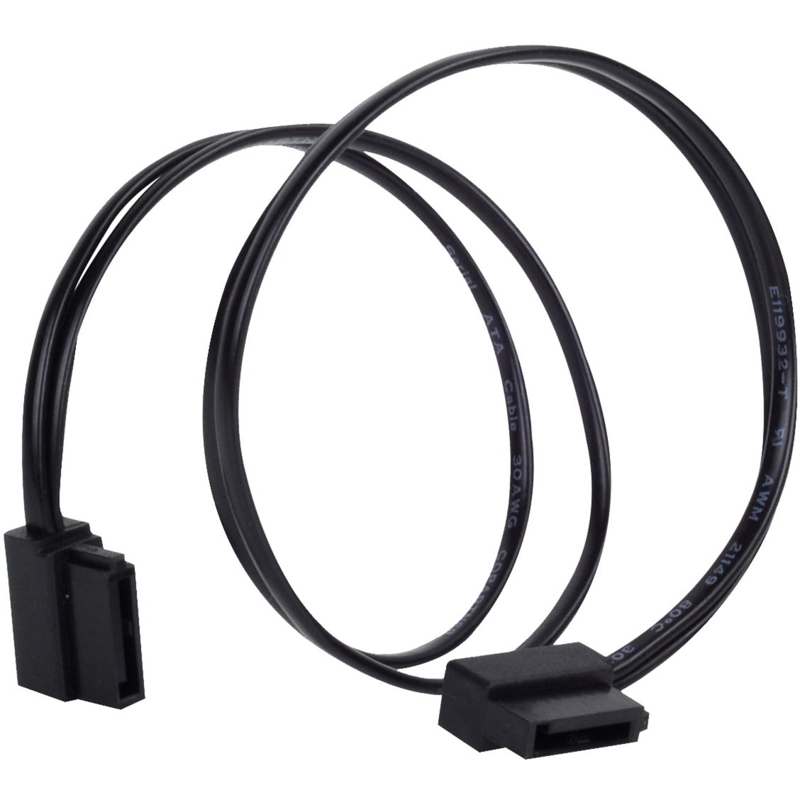SilverStone sata iii kabel 30cm (zwart, 6gb s, low profile connector, cp11b-300)