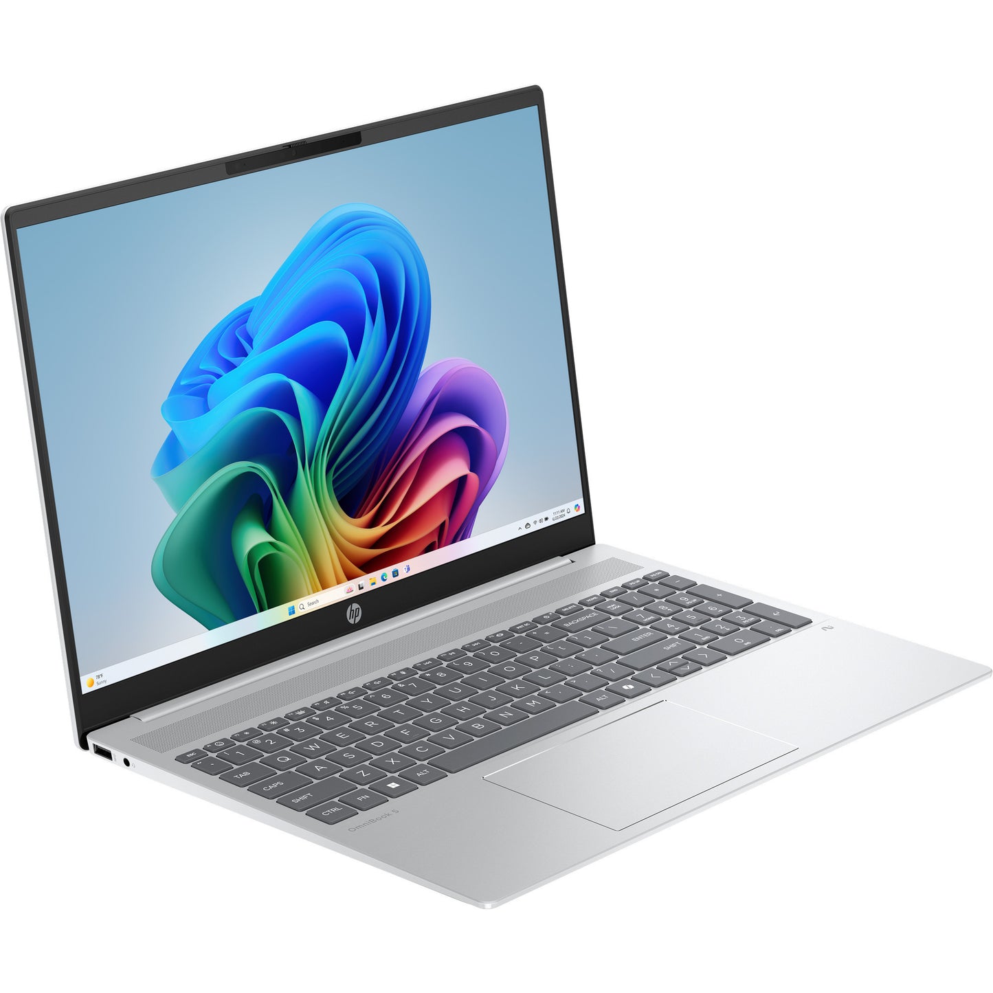 HP omnibook 5 16-ag1074nd (c2qq1ea) 16 copilot+ laptop (zilver | ryzen ai 7 350 | radeon 860m graphics | 16 gb | 512 gb ssd)