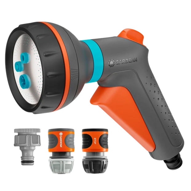 GARDENA classic multi-broes startset incl. waterstop spuitpistool (18373-20 | sproeier | waterstop | kraanstuk | slangaansluiting)
