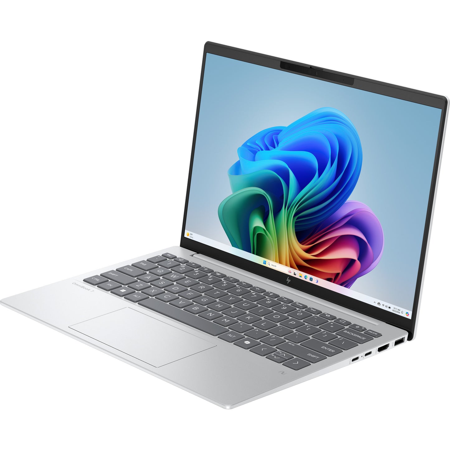 HP omnibook 7 aerongai 13-bg1071nd 13.3 copilot+ laptop (zilver | ryzen ai 7 350 | radeon 860m | 16 gb | 1 tb ssd)