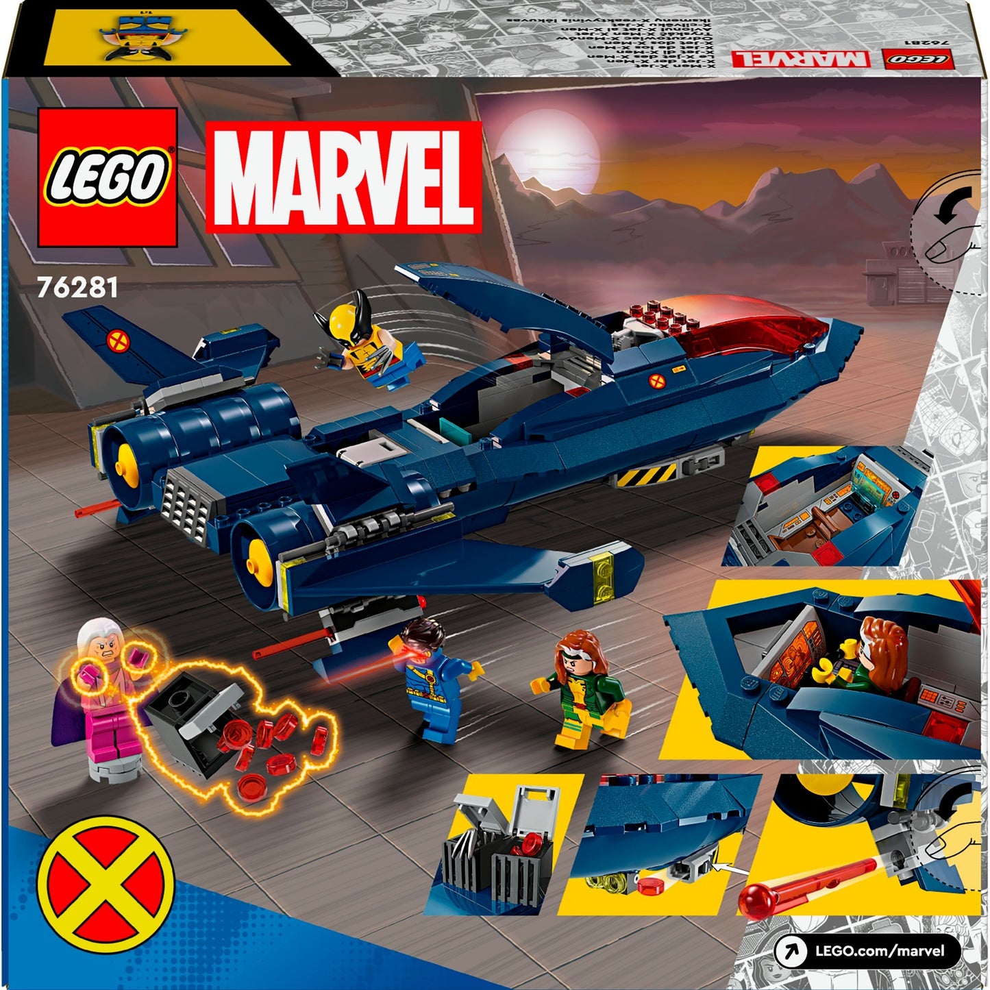 LEGO marvel - x-men x-jet constructiespeelgoed (76281)