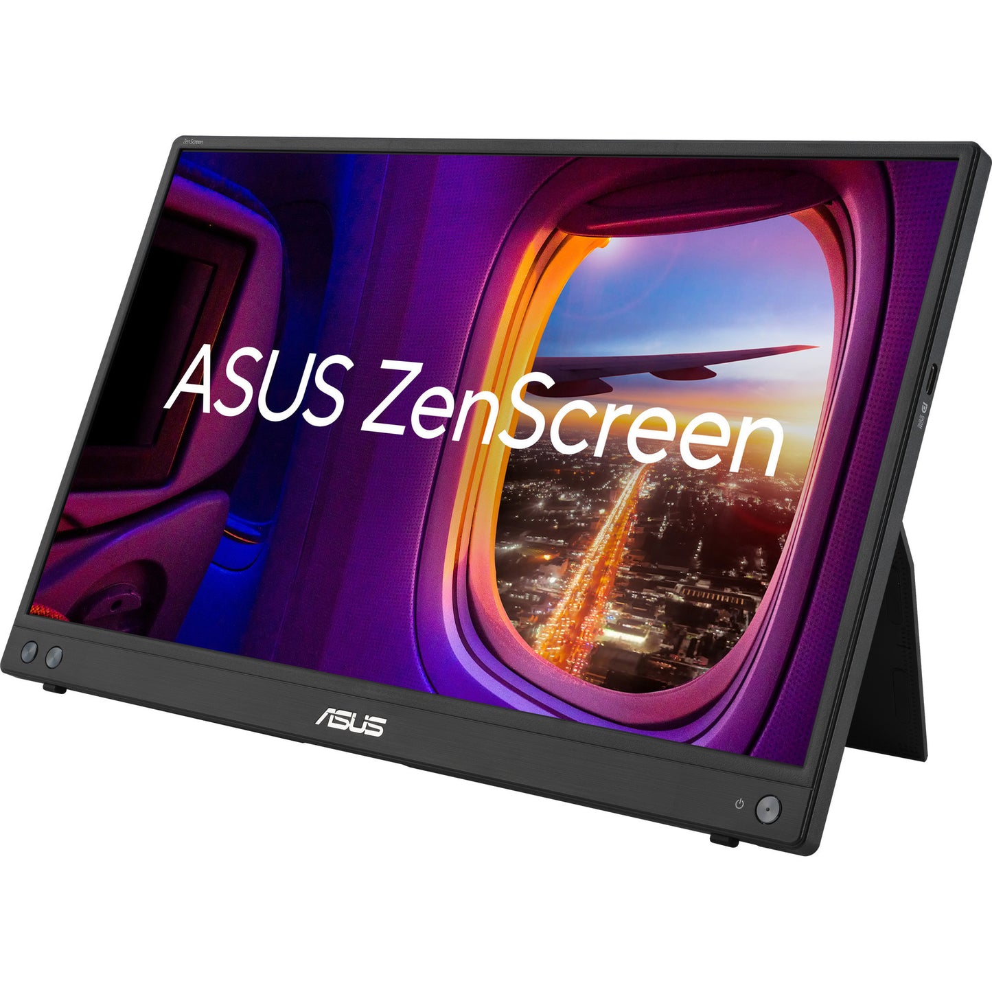 ASUS zenscreen mb16ahv 15.6 monitor (zwart, mini-hdmi, 2x usb-c)