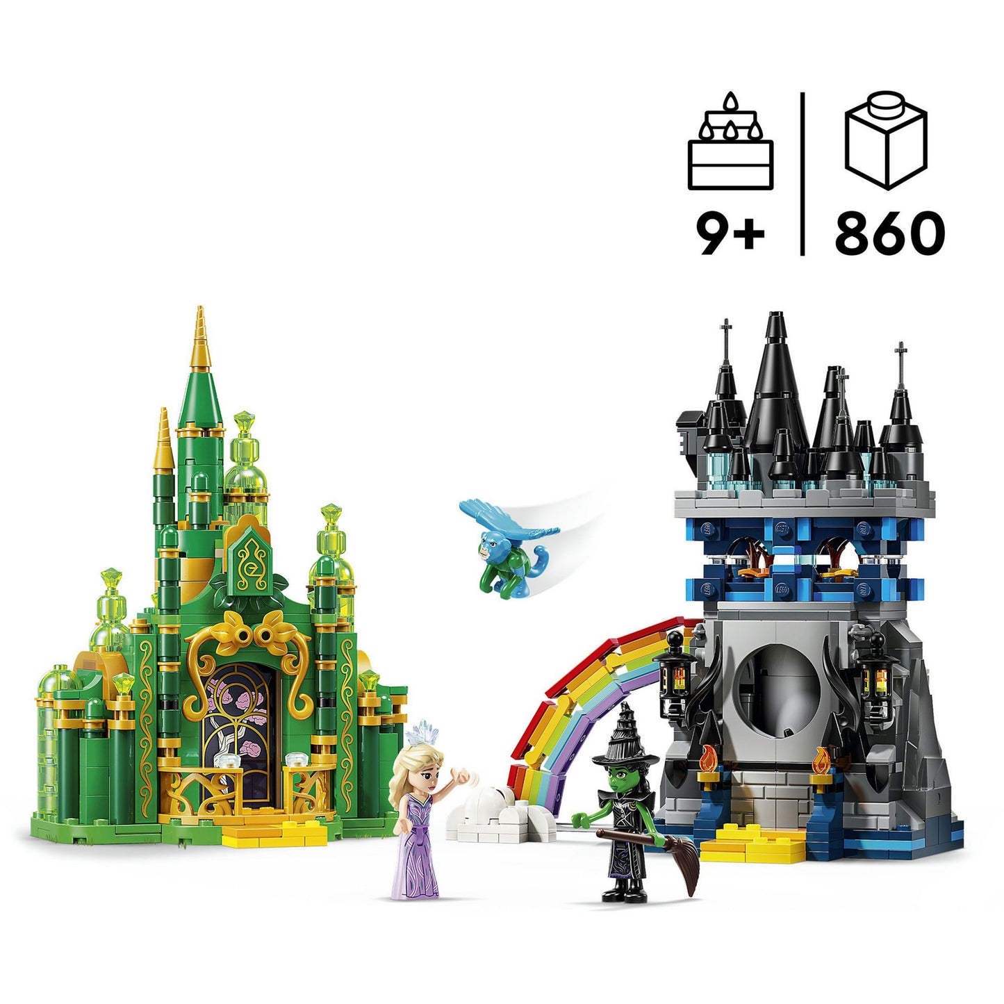 LEGO wicked - emerald city en kiamo ko kasteel constructiespeelgoed (75689)