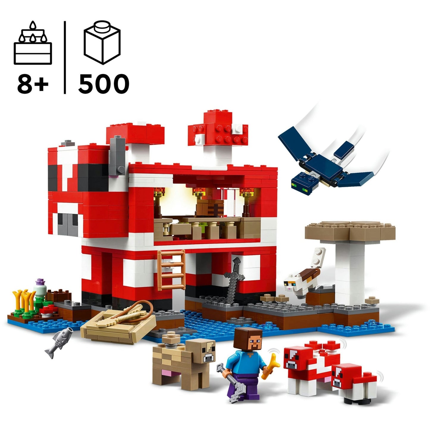 LEGO minecraft 21270 het mooshroom huis