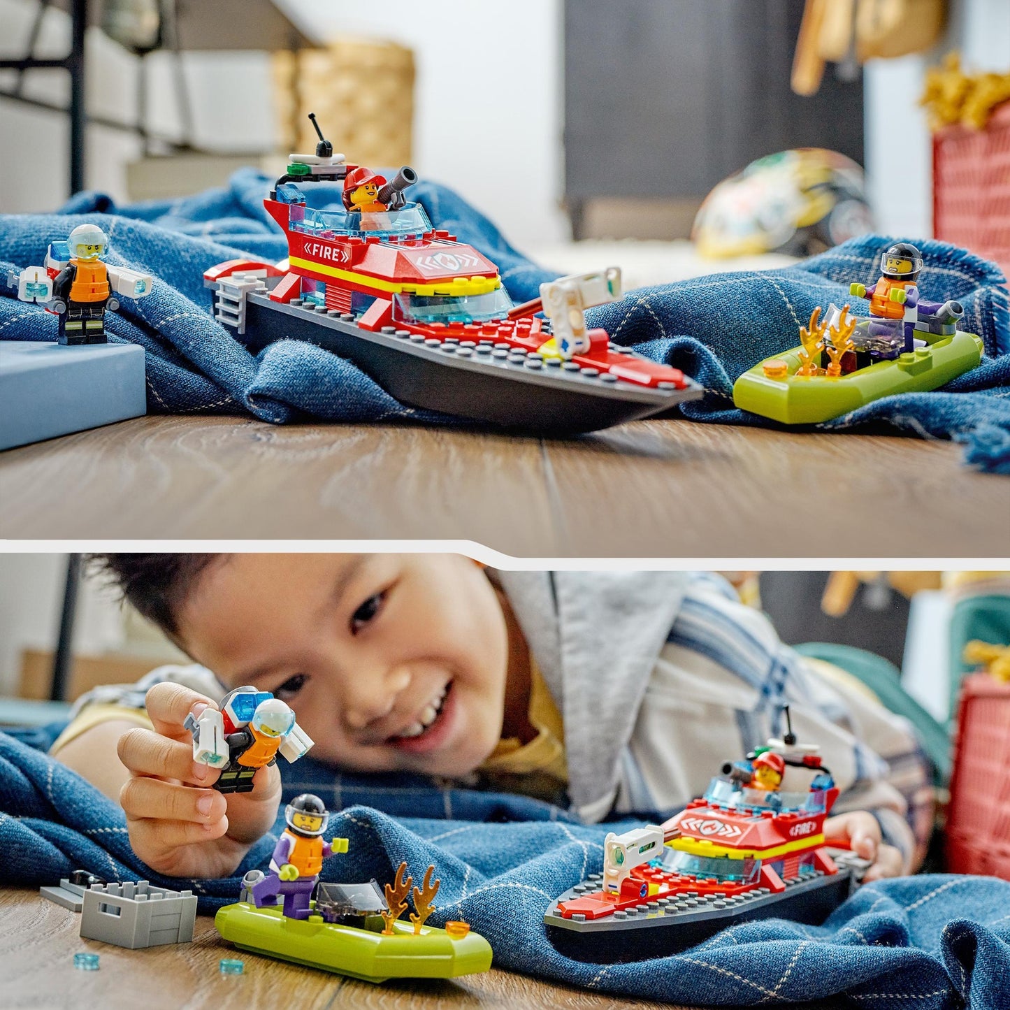 LEGO city reddingsboot brand speelgoed voor kinderen - 60373