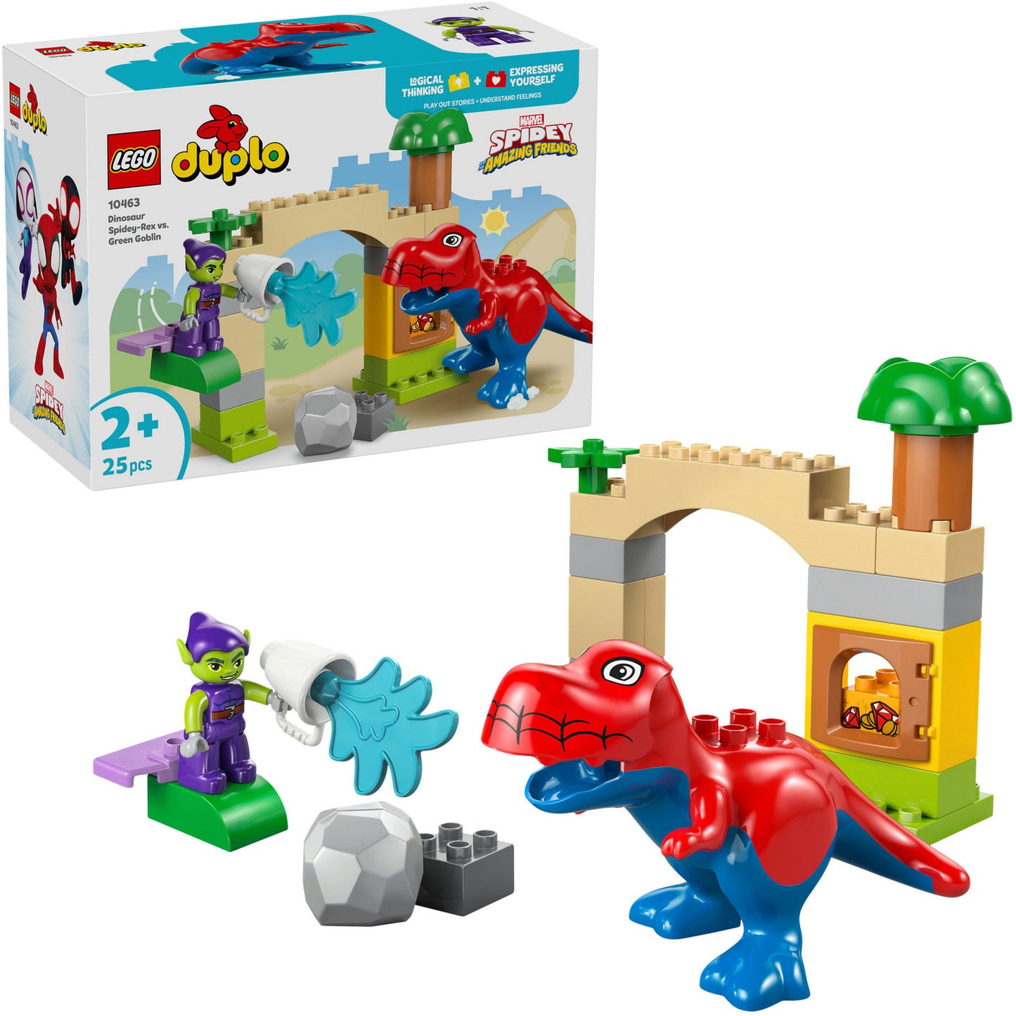LEGO duplo 10463 dinosaurus spidey-rex vs. green goblin