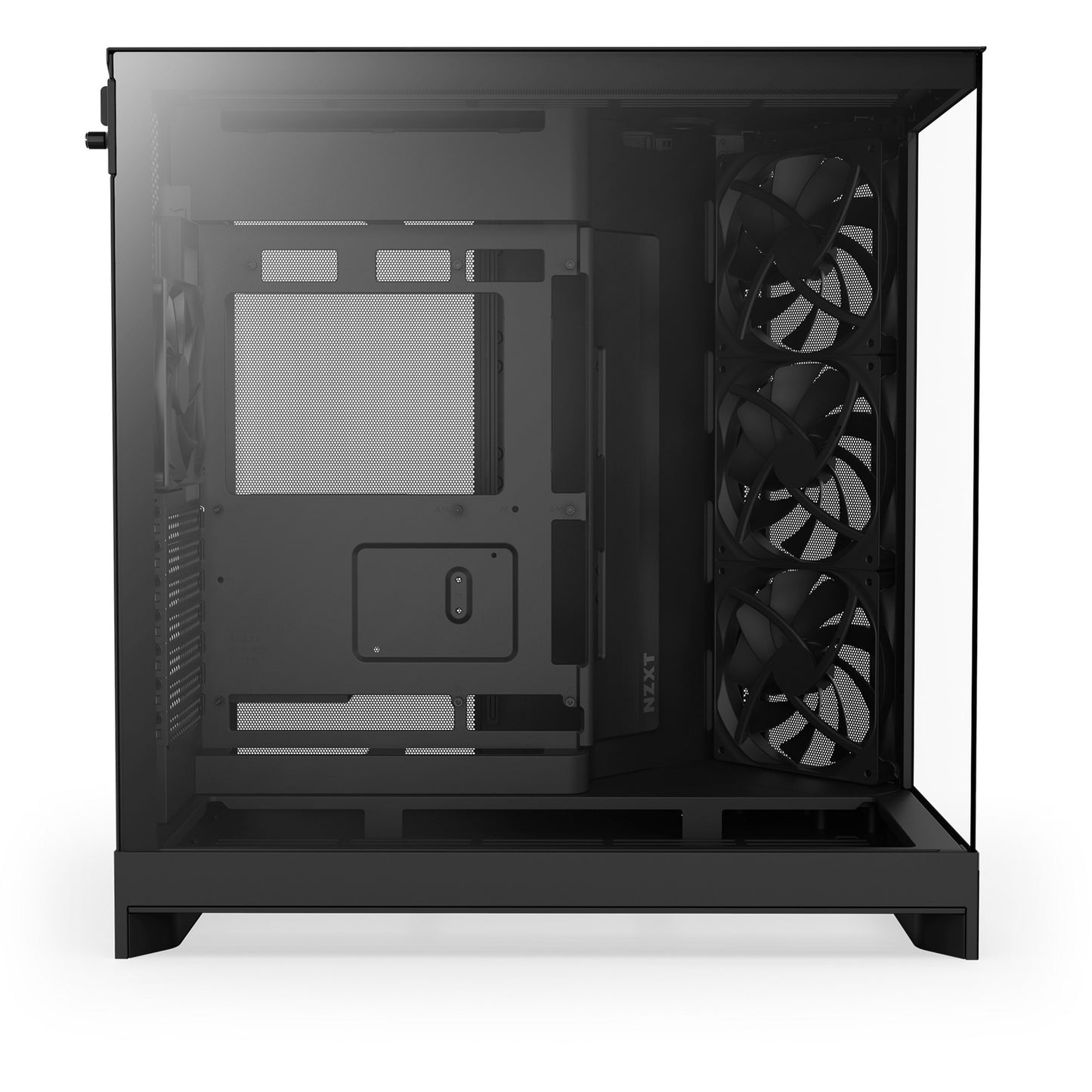 NZXT h9 flow midi tower behuizing (zwart (mat) | 2x usb-a | 1x usb-c | tempered glass)