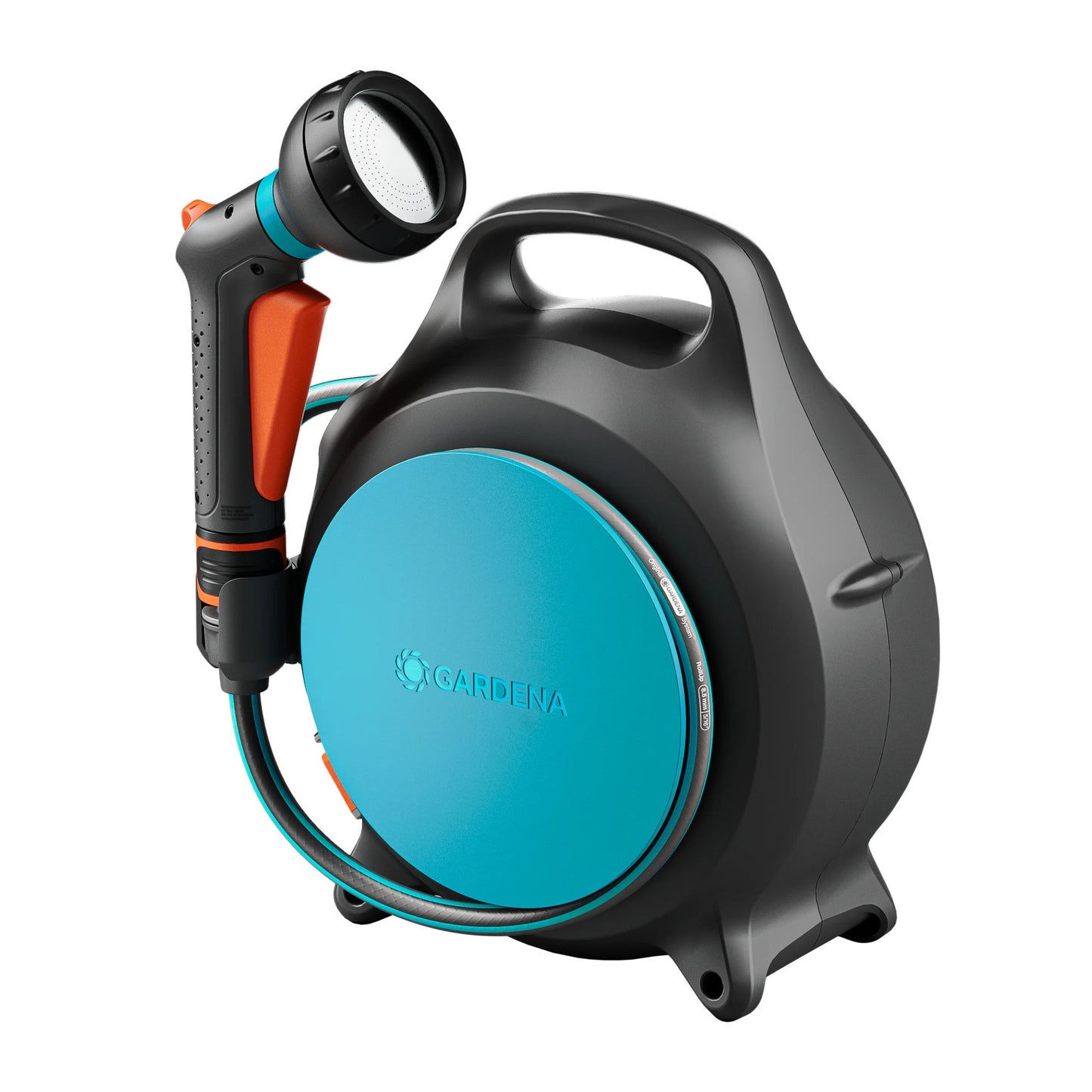 GARDENA draagbare slangenbox move slanghaspel (grijs turquoise, 18692-20)