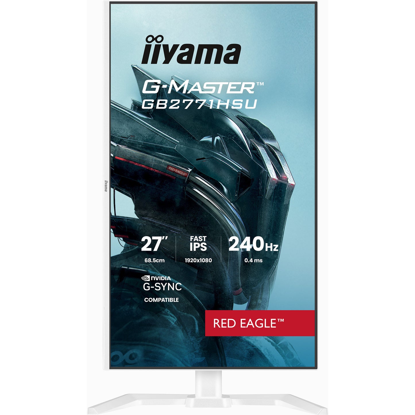 Iiyama g-master red eagle gb2771hsu-w1 27 gaming monitor (wit (mat), 2x hdmi, displayport, usb-a, usb-c, 240 hz)