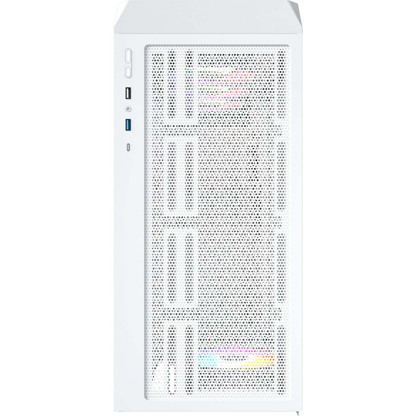 Montech x5 midi tower behuizing (wit | 2x usb-a | 1x usb-c | tempered glass)