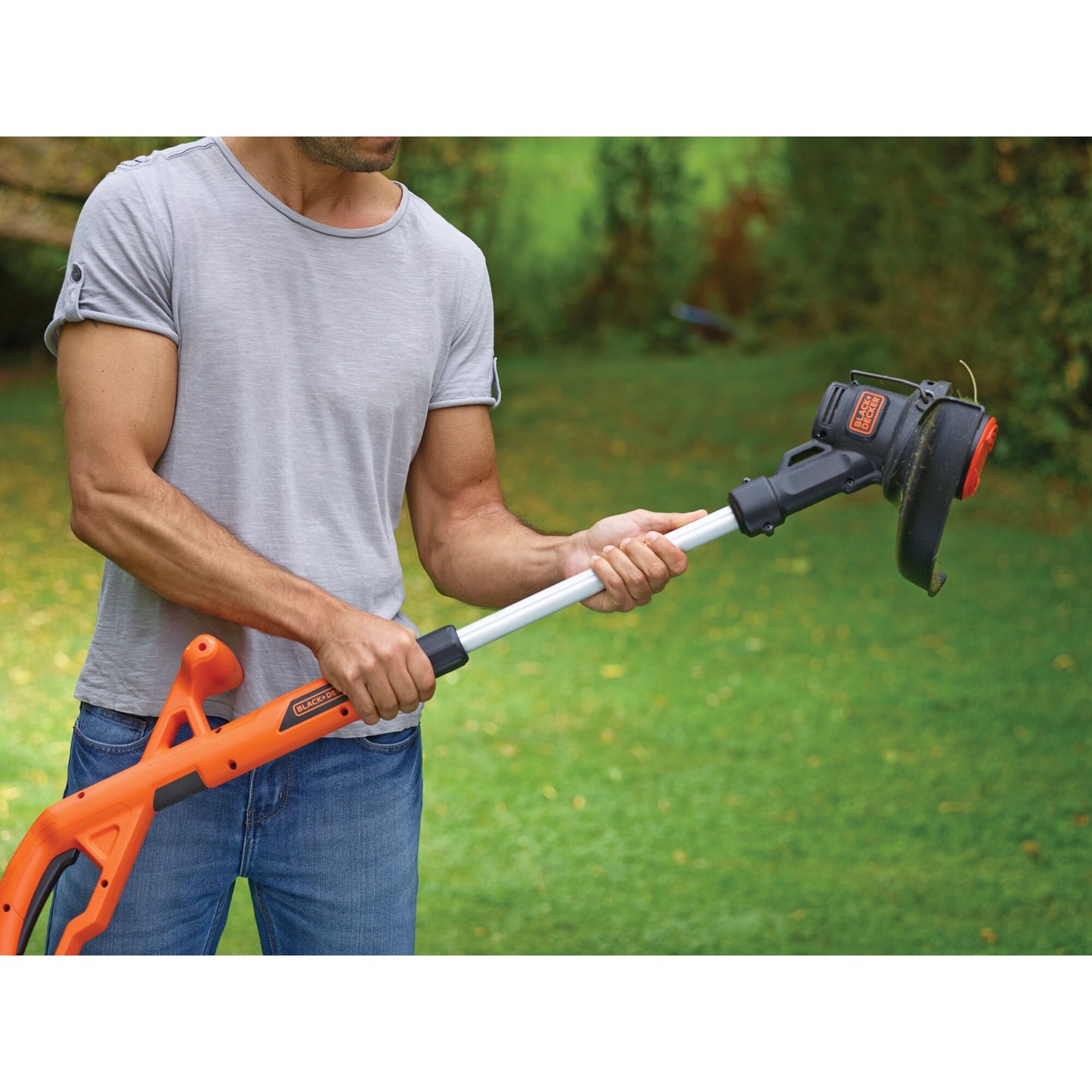 BLACK+DECKER st1823b-xj 18v afs grastrimmer 25cm (oranje zwart, accu en oplader niet inbegrepen)