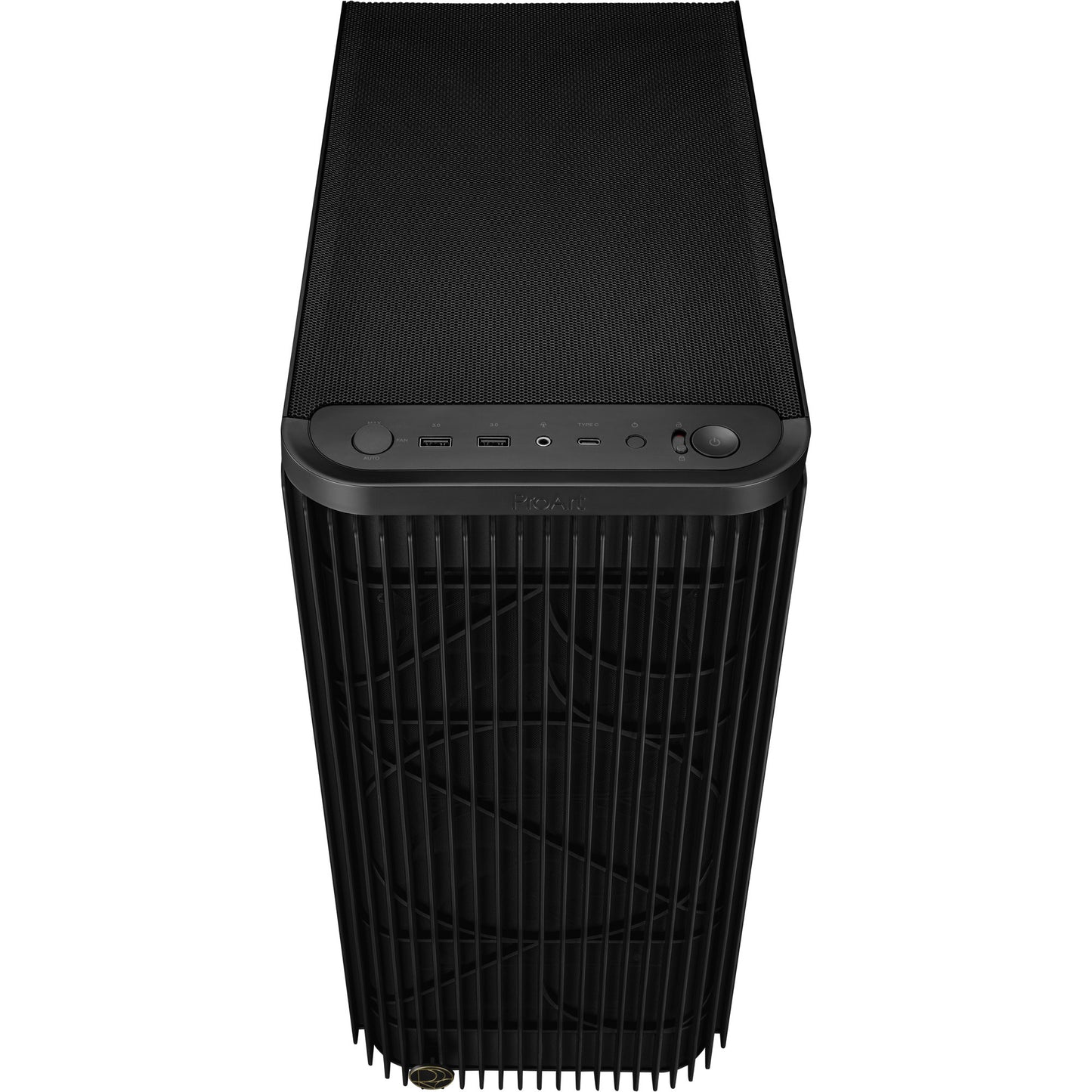 ASUS proart pa401 - tempered glass panel midi tower behuizing (zwart | 2x usb-a | 1x usb-c | tempered glass)