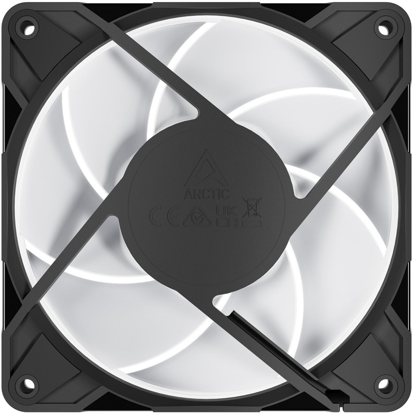 ARCTIC p12 pro a-rgb case fan (zwart, 120 x 120 x 25 mm, pwm)