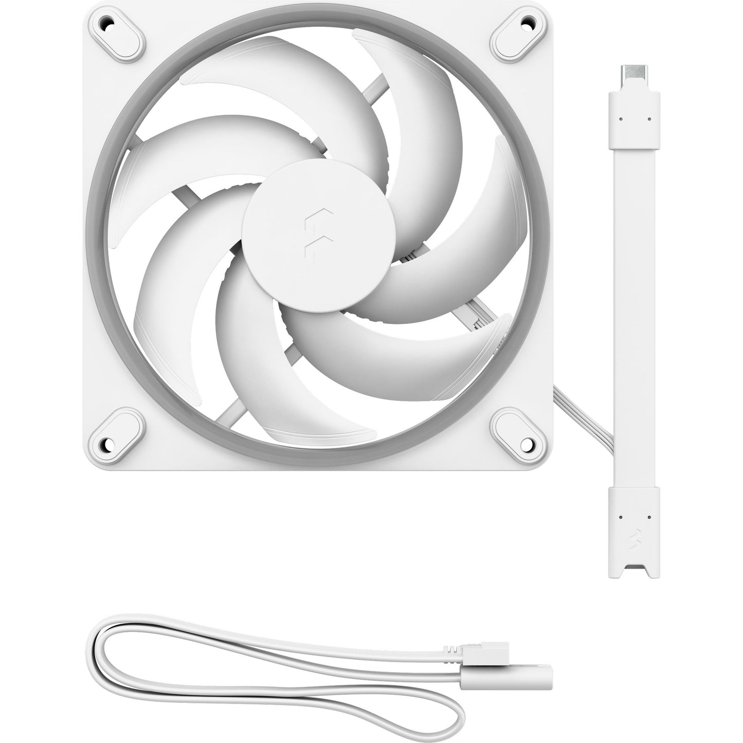 Fractal Design momentum 14 rgb case fan (wit, 140 x 140 x 25 mm, pwm)