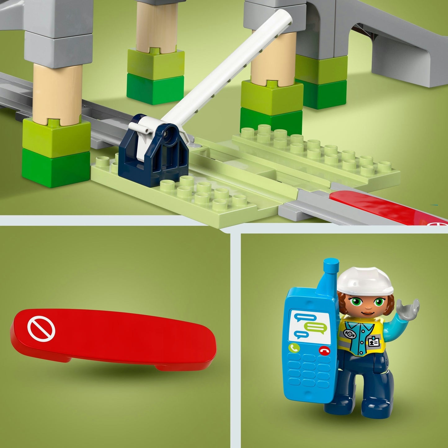 LEGO duplo town 10426 treinbrug en rails uitbreidingsset