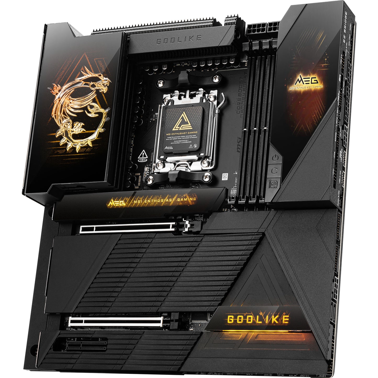 MSI meg x870e godlike socket am5 moederbord (5gb-lan, 10gb-lan, wlan, bt, sound, atx)