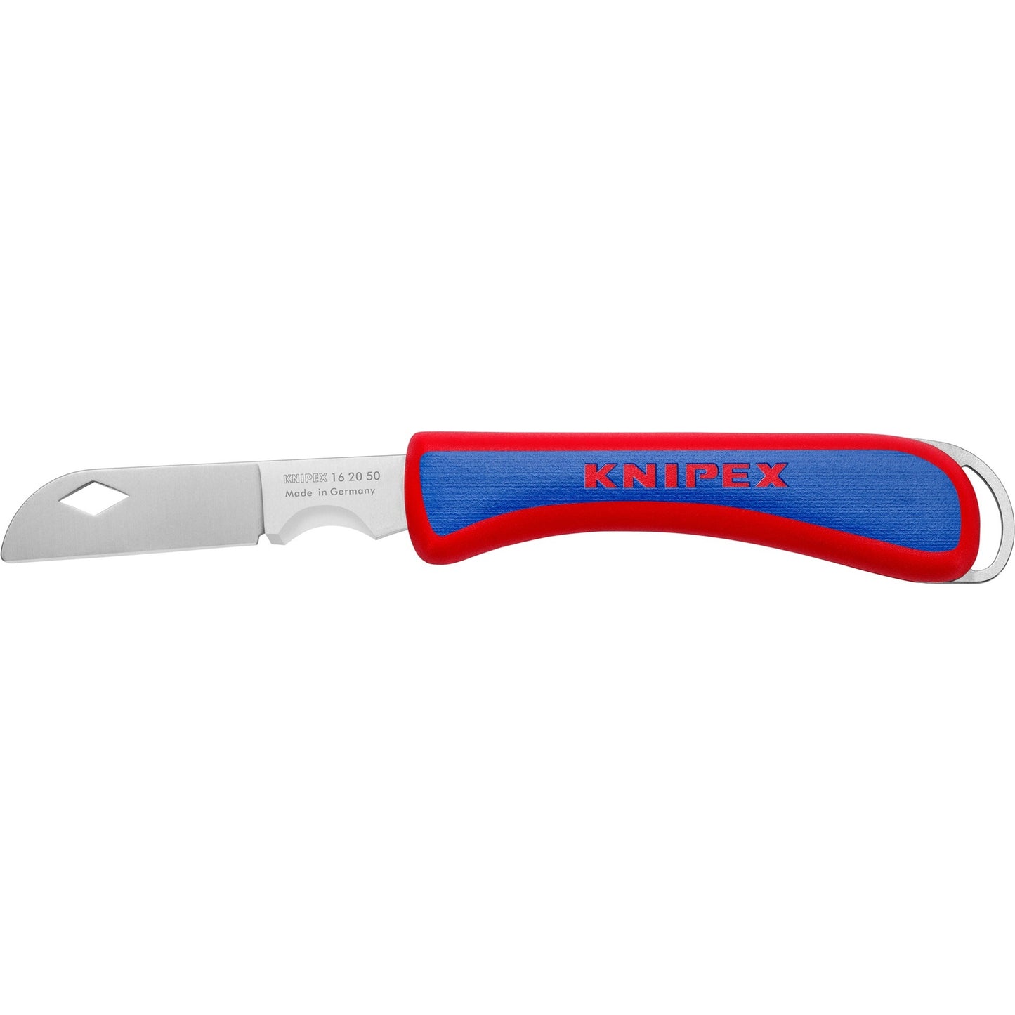 KNIPEX electriciën zakmes 16 20 50 sb (rood blauw, lengte 120mm)