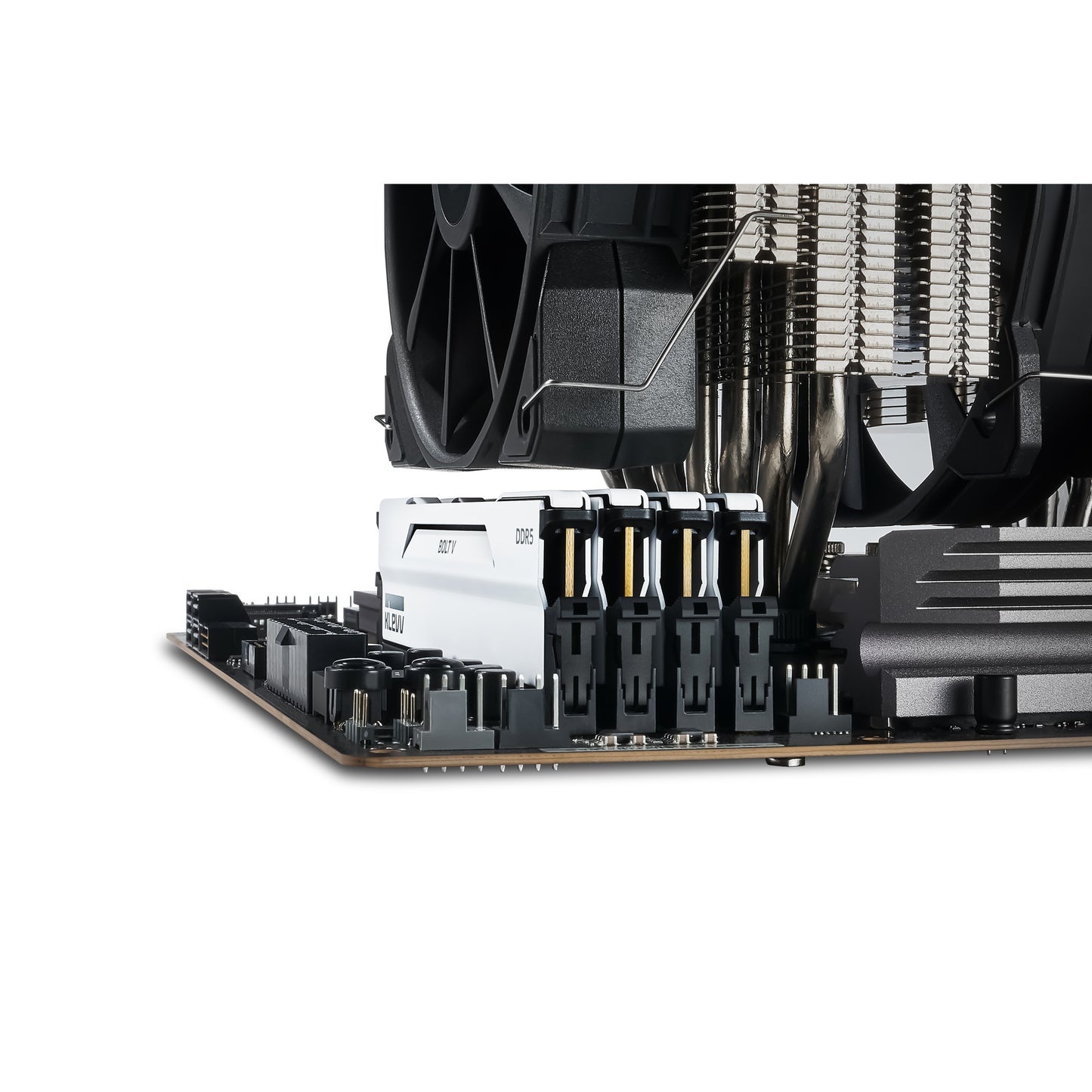 KLEVV bolt v 32 gb ddr5-6000 (2x 16 gb) werkgeheugen (wit, kd5agu880-60a300i, xmp 3.0, expo)