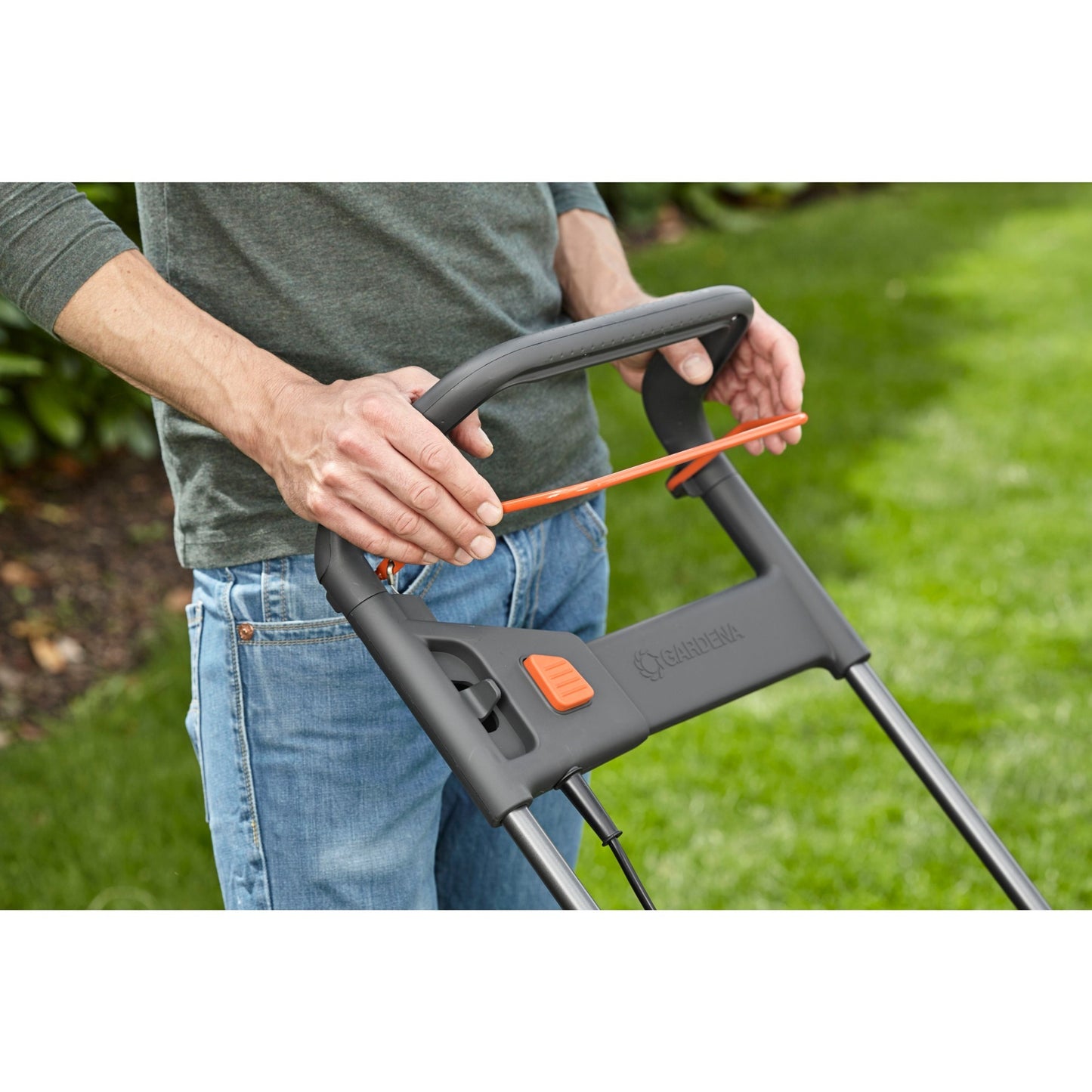 GARDENA elektrische grasmaaier powermax 1800 42 (zwart turquoise, 5042-20)