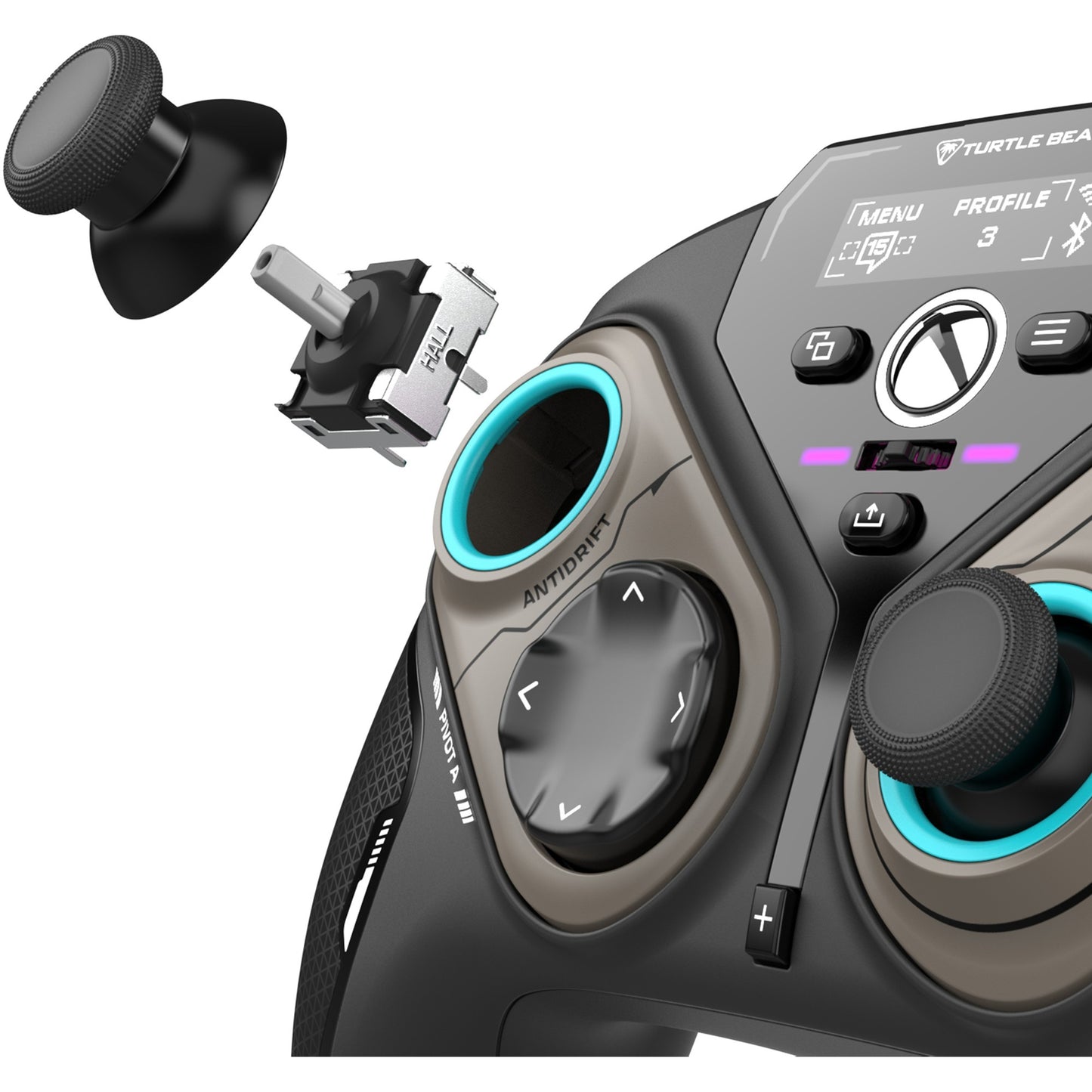 Turtle Beach stealth pivot draadloze slimme controller (zwart, 2,4 ghz bluetooth usb, pc, xbox, android)