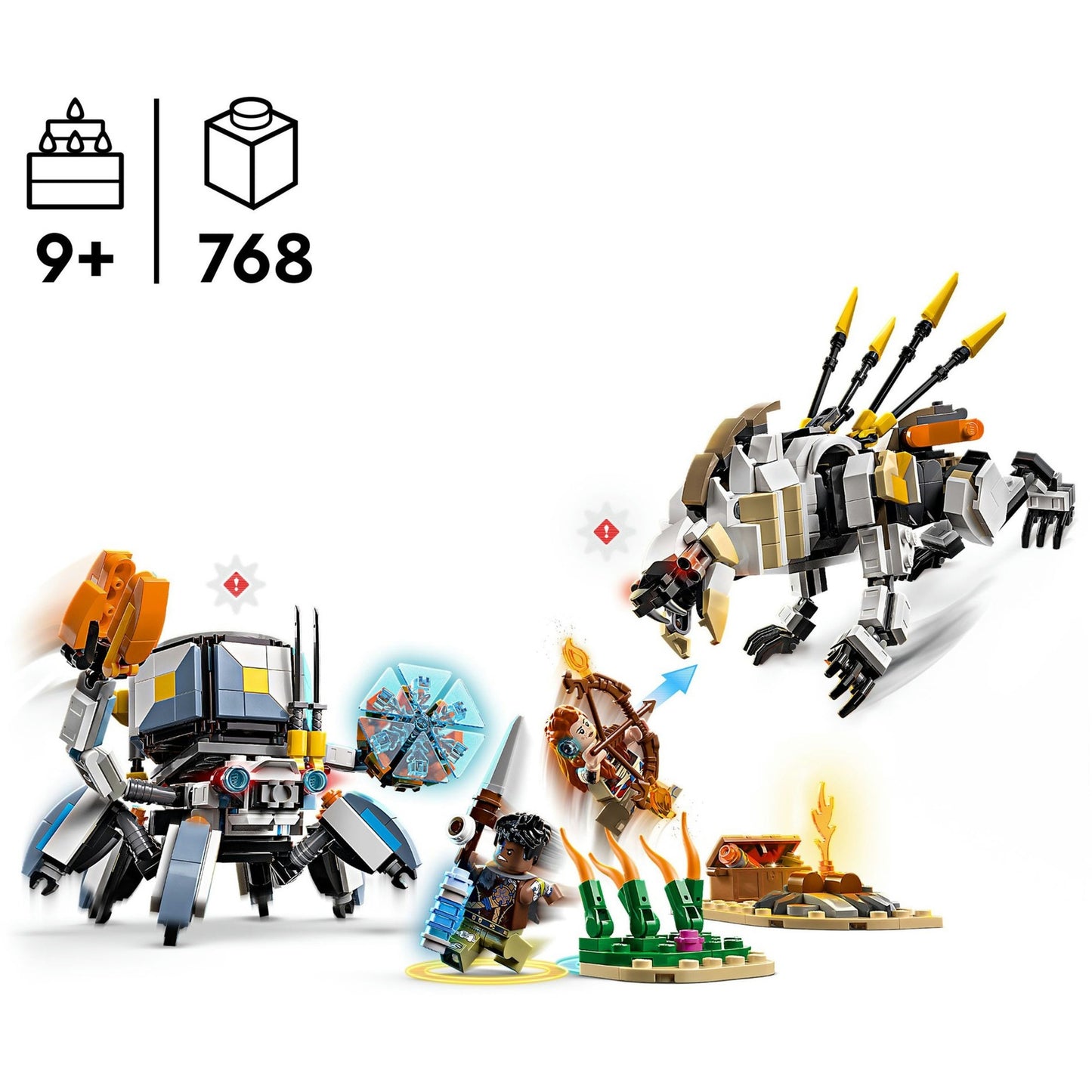 LEGO horizon adventures - aloy en varl vs. shell-walker en sawtooth constructiespeelgoed (77037)