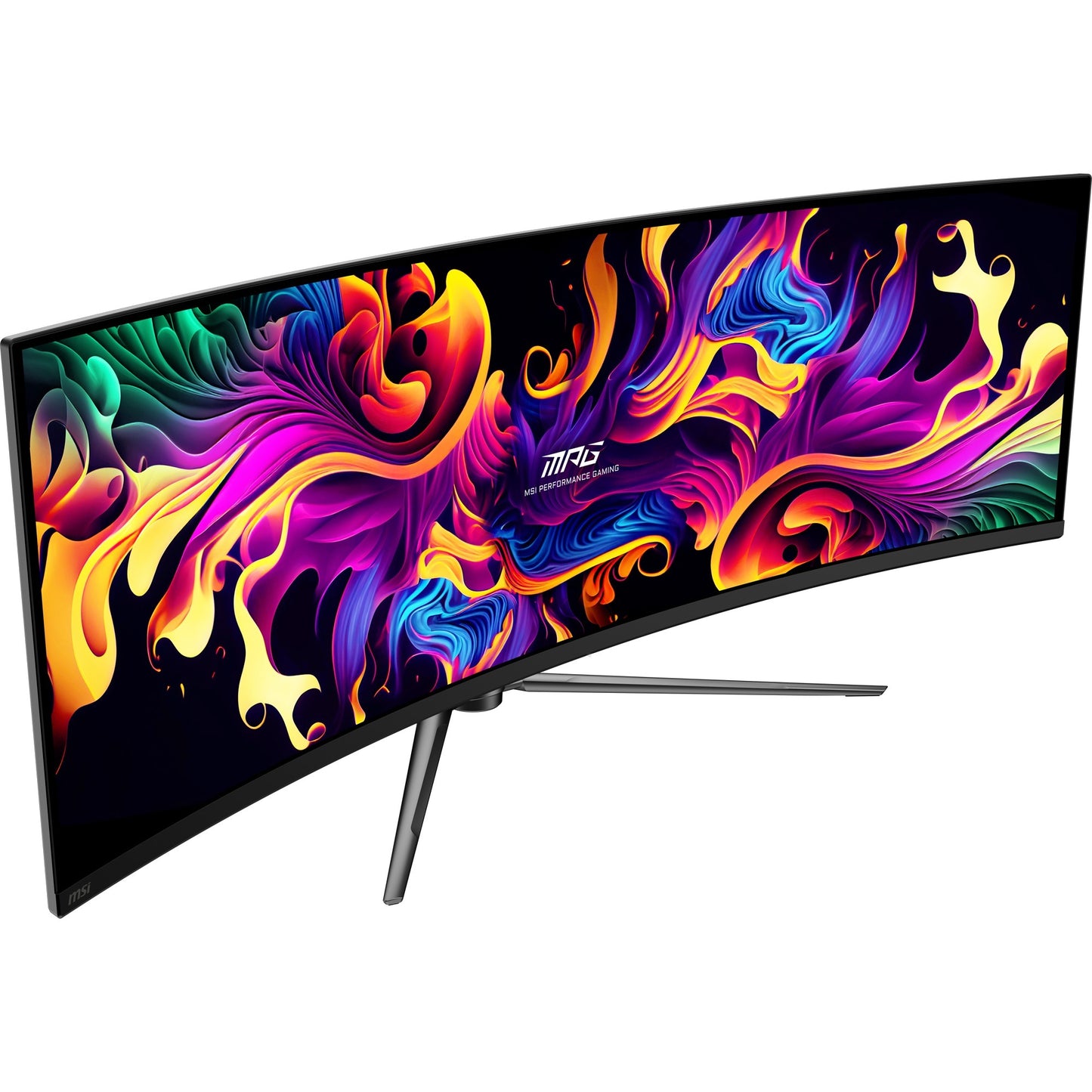 MSI mpg 491cqp qd-oled 49 curved ultrawide gaming monitor (zwart, 2x hdmi, displayport, 2x usb-a, usb-b, usb-c, 144 hz)
