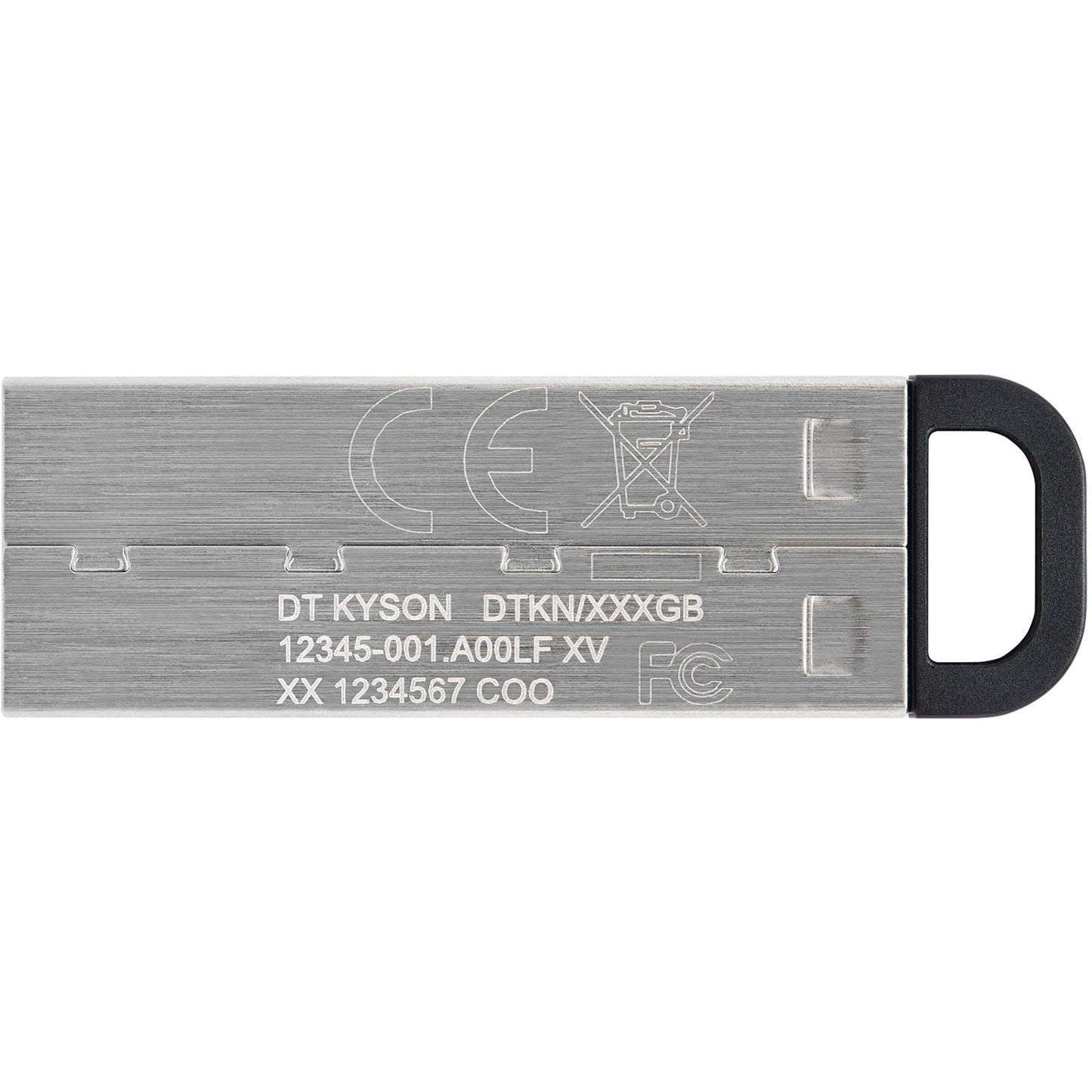 Kingston datatraveler kyson 512 gb usb-stick (zilver, dtkn 512gb)