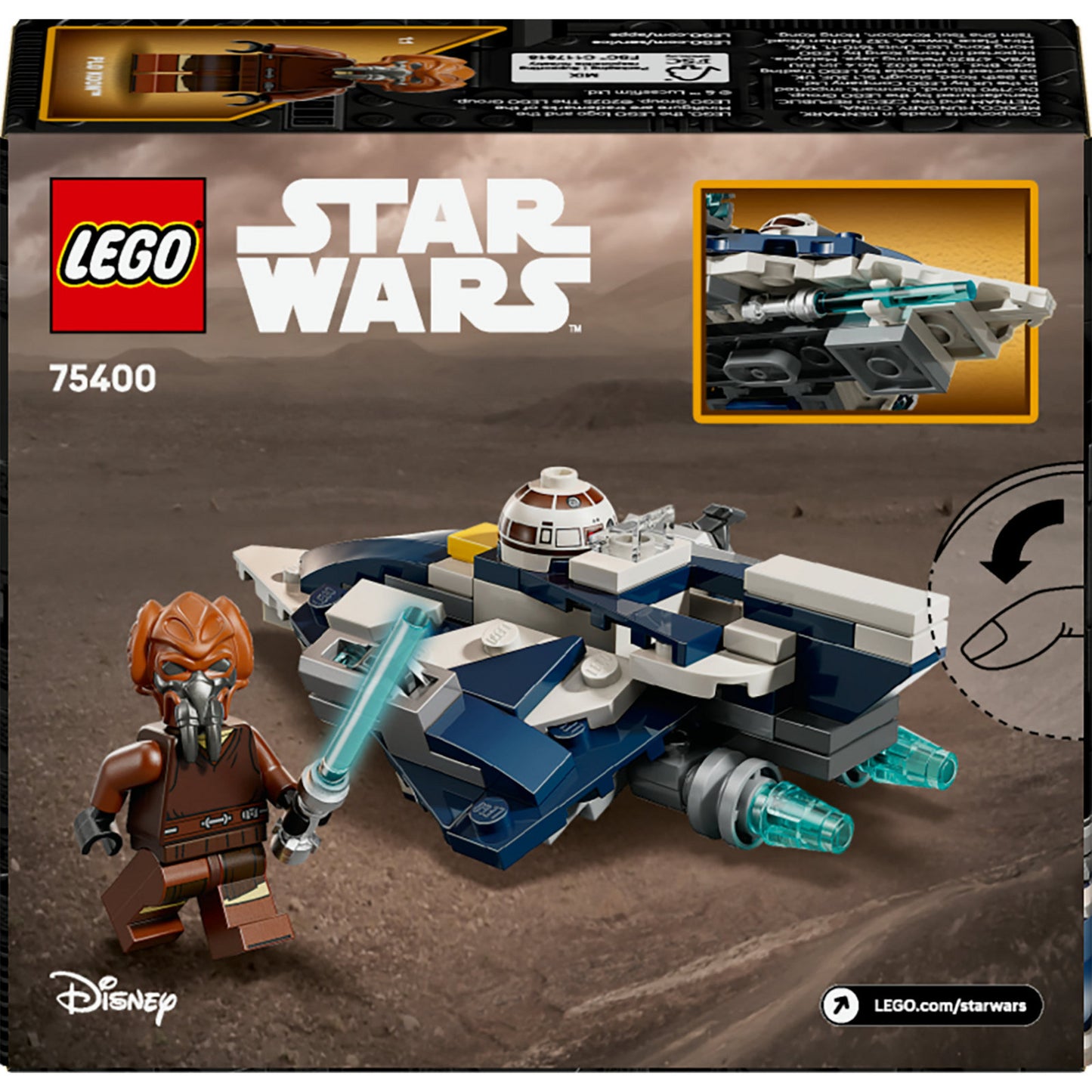 LEGO star wars 75400 plo koons jedi starfighter microfighter