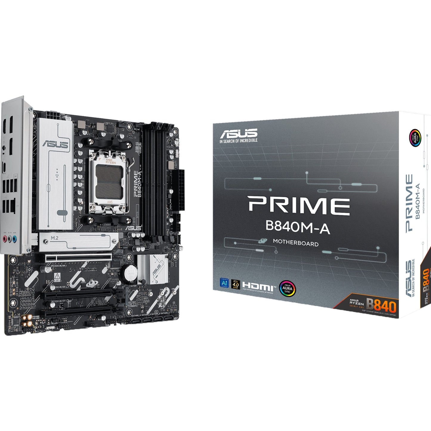 ASUS prime b840m-a-csm socket am5 moederbord ( 2,5gb-lan, sound, µatx)