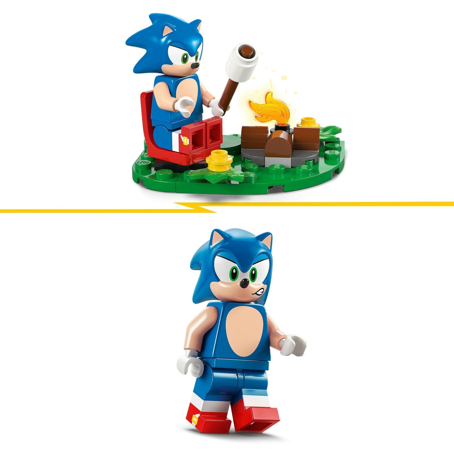 LEGO sonic the hedgehog 77001 sonics kracheting bij het kampvuur
