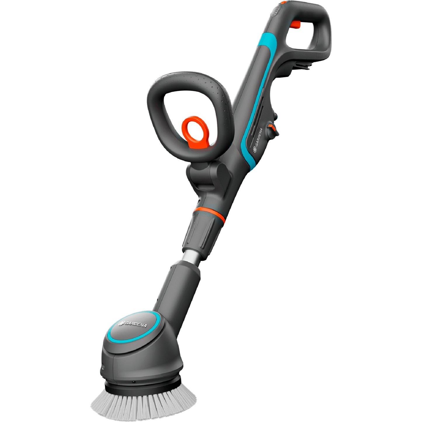 GARDENA aquabrush compact accu-multireiniger 02 18v p4a solo vloerreiniger (grijs turquoise, 14840-55, power for all alliance, accu en lader niet inbegrepen)