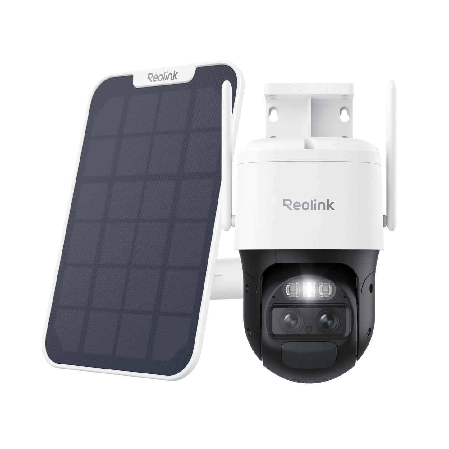 Reolink TrackMix G770 + Solar Panel 2 beveiligingscamera (Wit zwart, 4K 8MP UHD, 4G LTE, Incl. zonnepaneel)
